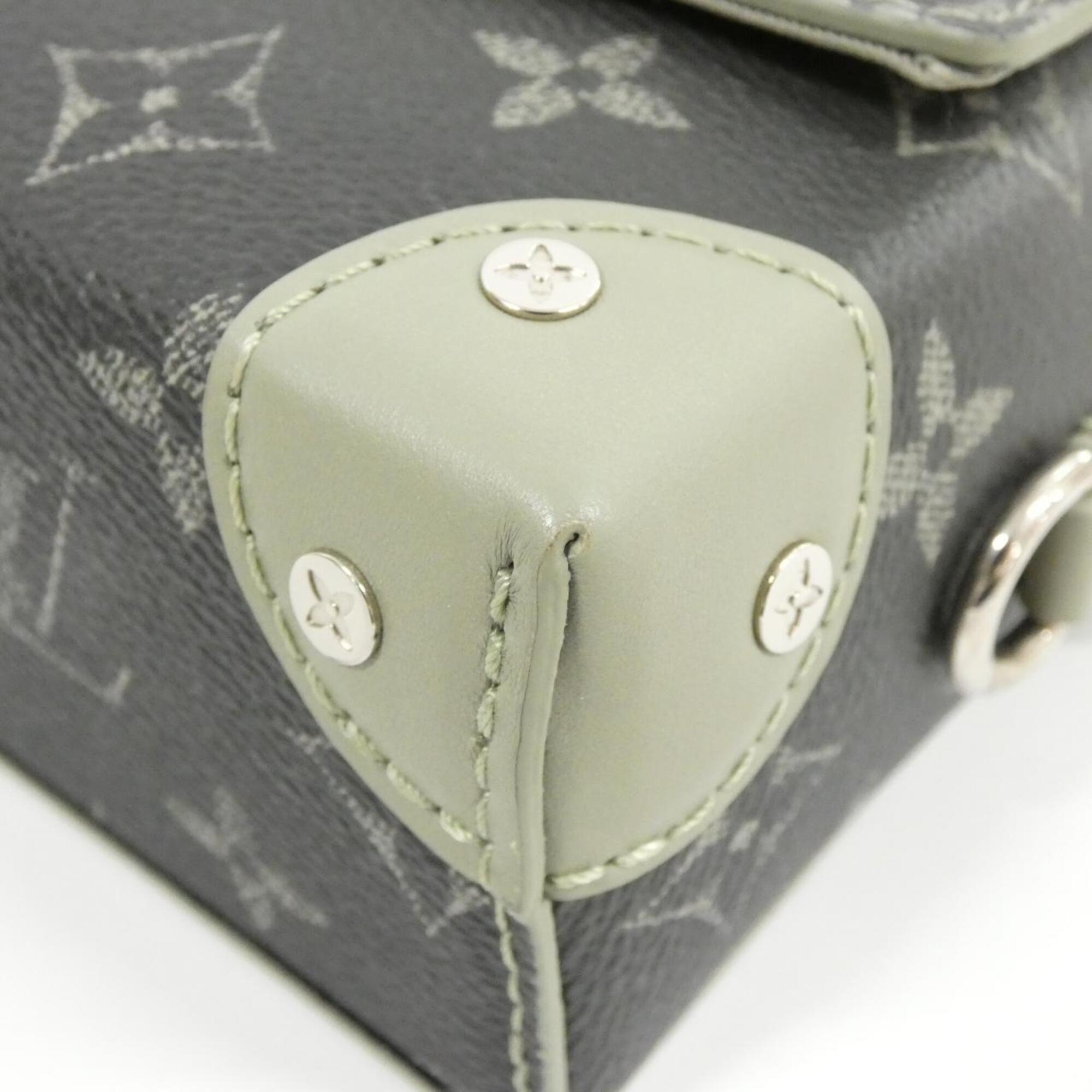 Louis Vuitton Khaki Vert Coated Canvas Shoulder Bag (Pre-Owned)
