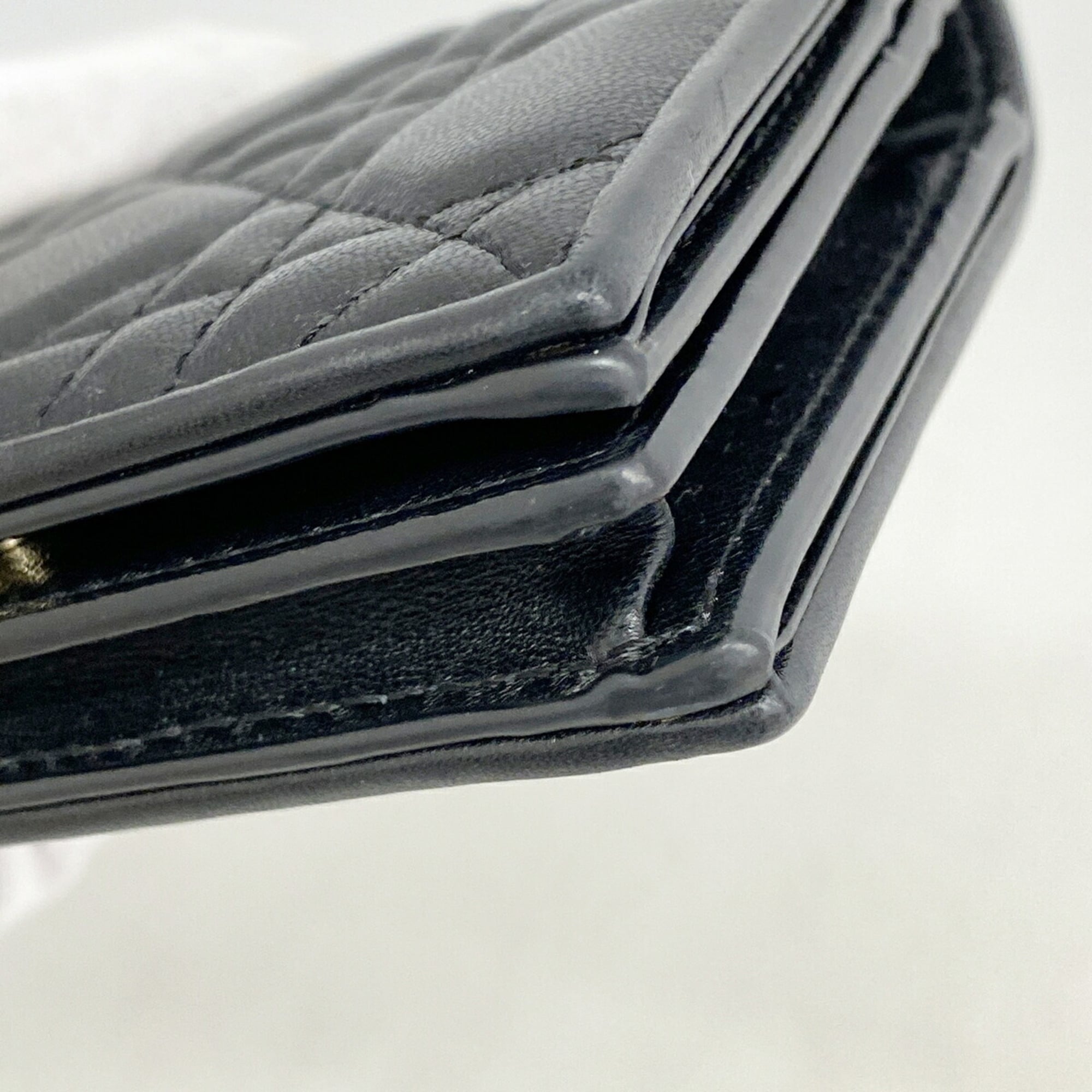 Christian Dior Black Leather Wallet (Bi-Fold) (Pre-Owned)