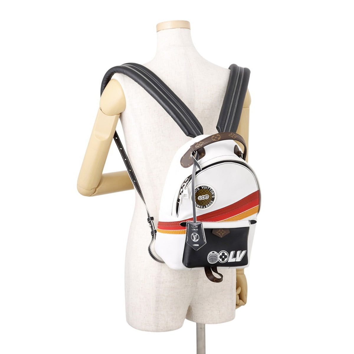 Louis Vuitton Monogram Multi-Color White Monogram Leather Backpack (Pre-Owned)