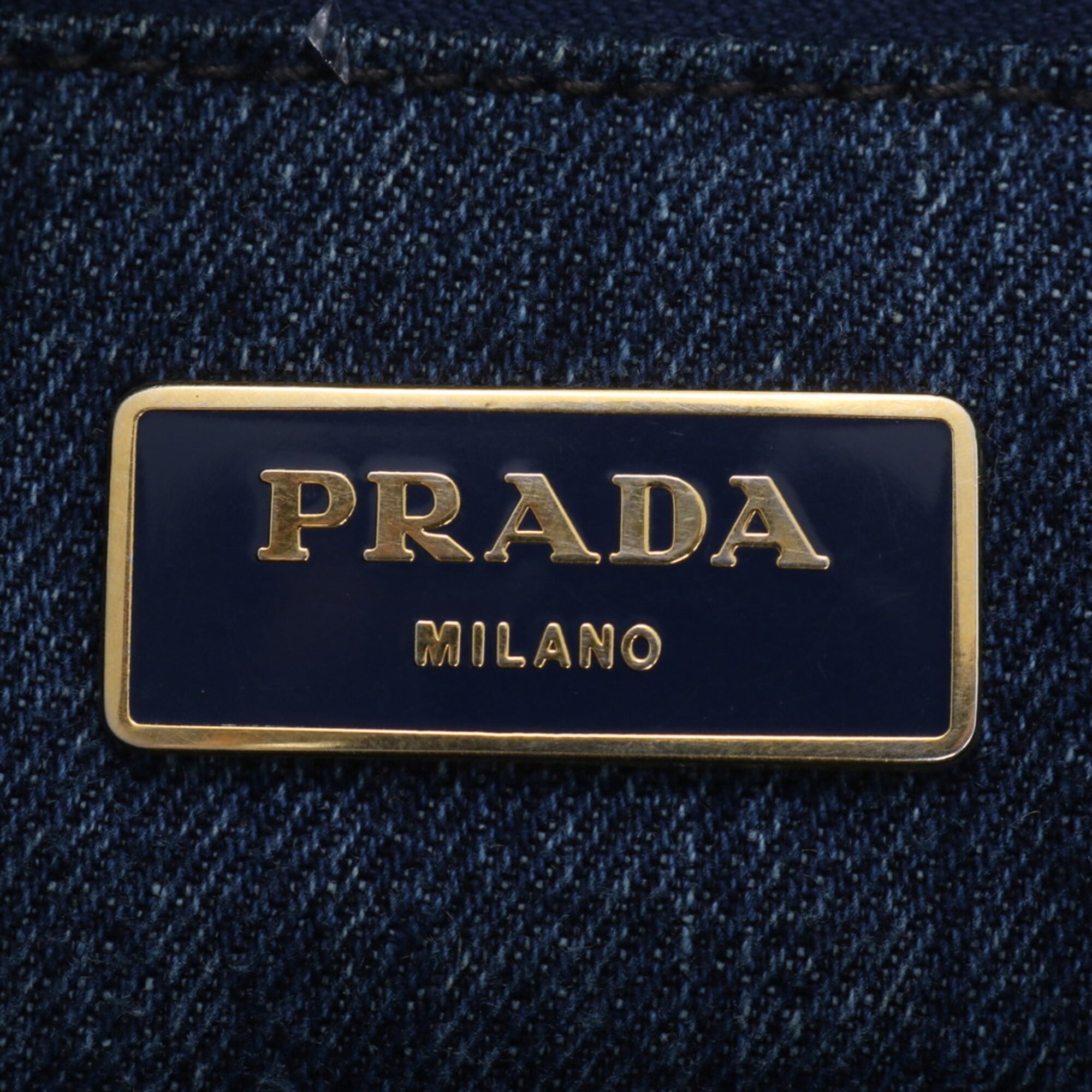 Prada Blue Handbag Shoulder Bag Tote Bag (Pre-Owned)