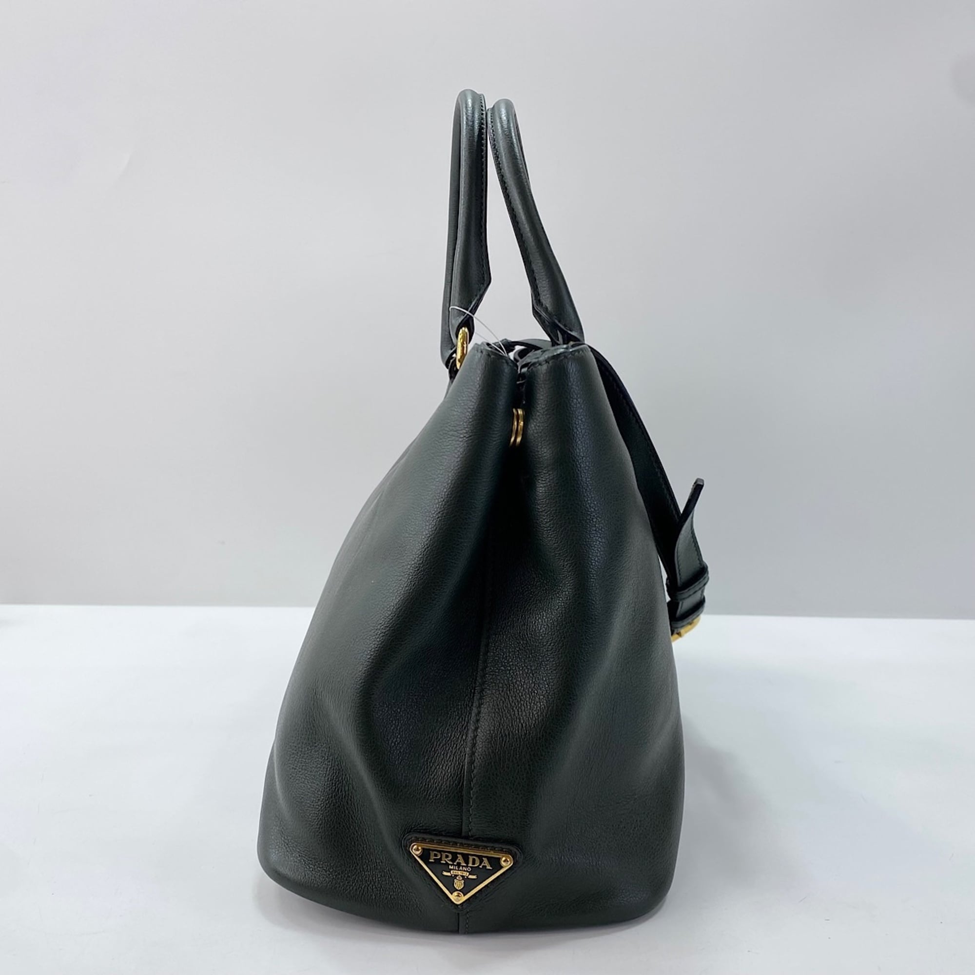 Prada Black Jacquard Handbag Shoulder Bag (Pre-Owned)