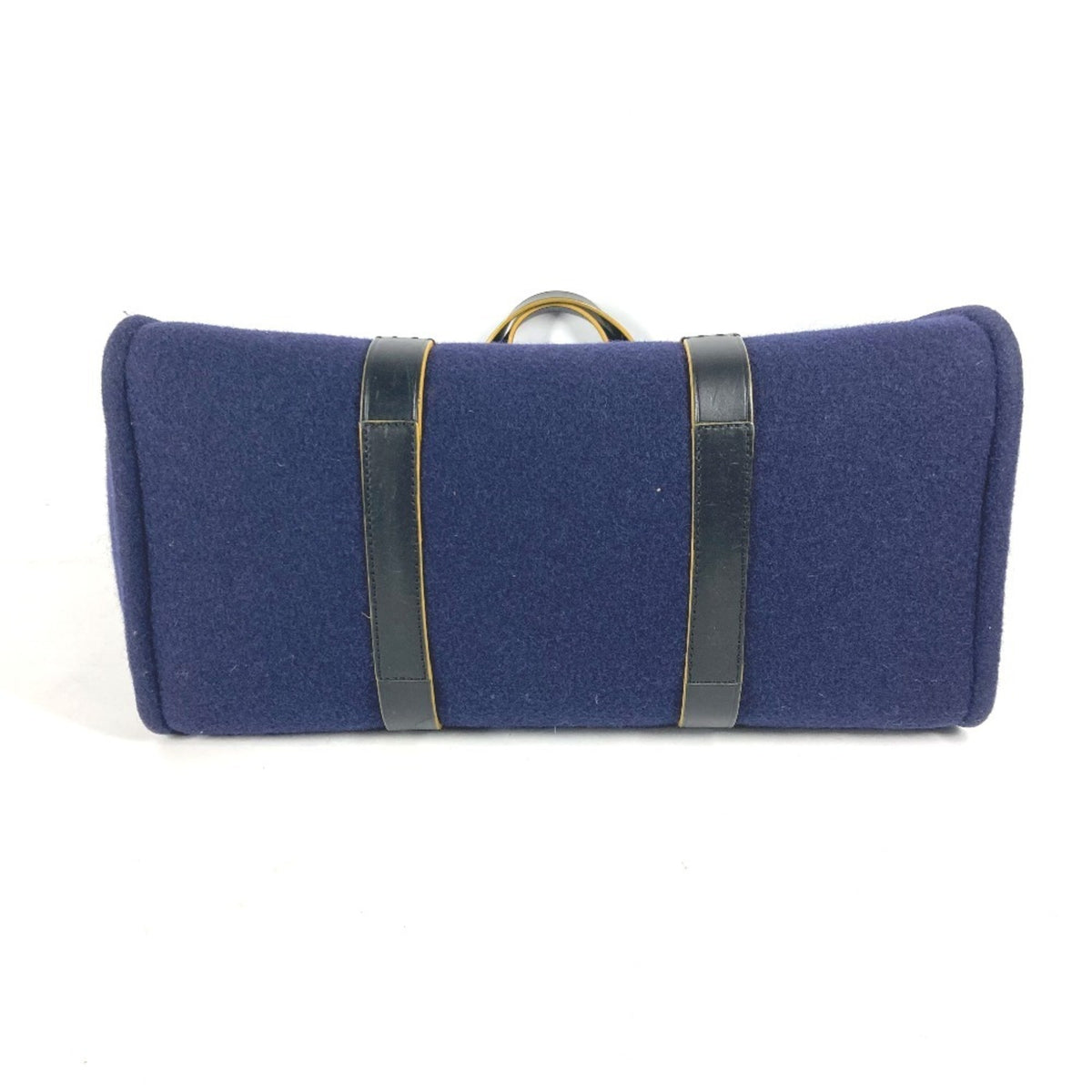 Fendi Navy Wool Shoulder Bag Tote Bag (Pre-Owned)