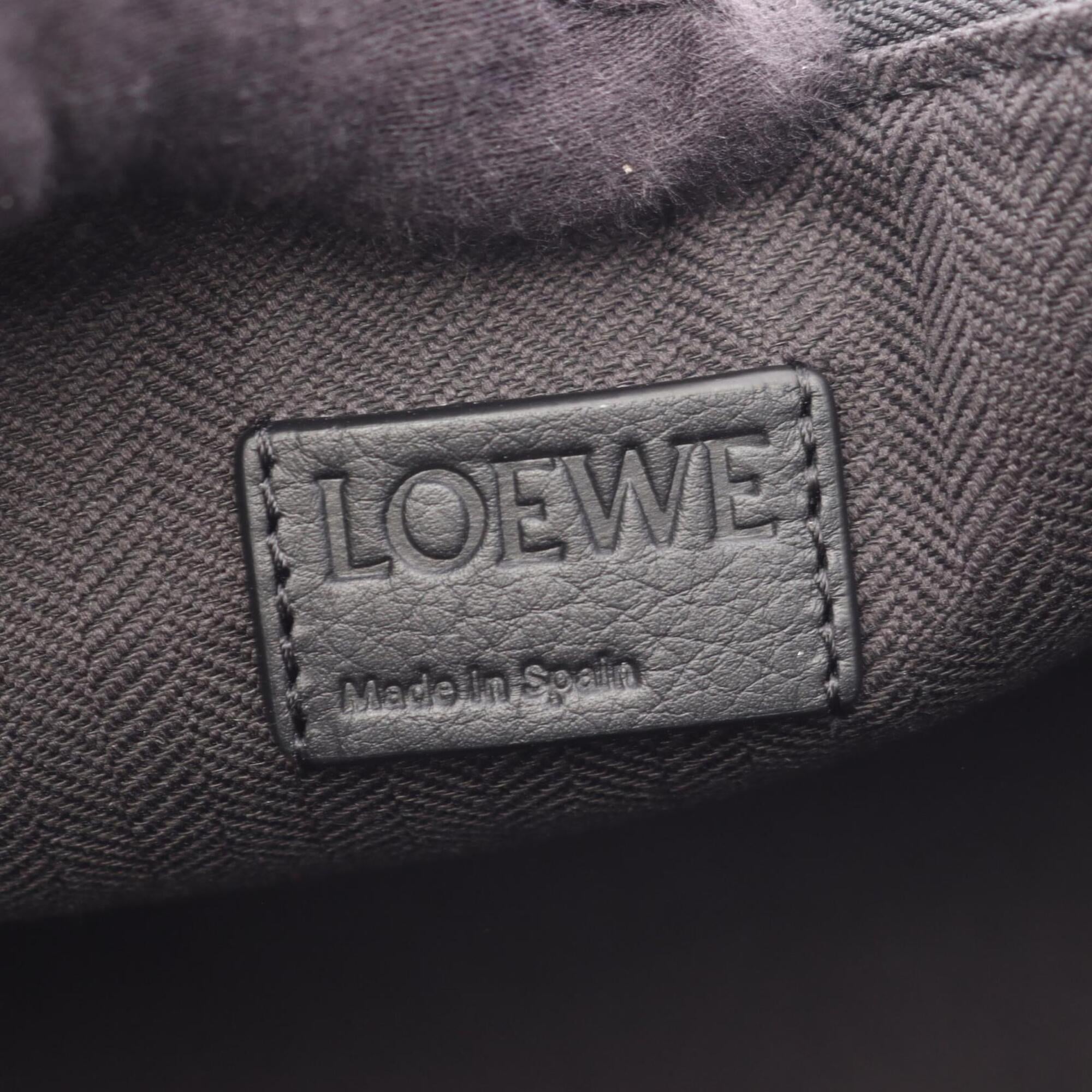 Loewe Hammock Black Leather Handbag Shoulder Bag (Pre-Owned)