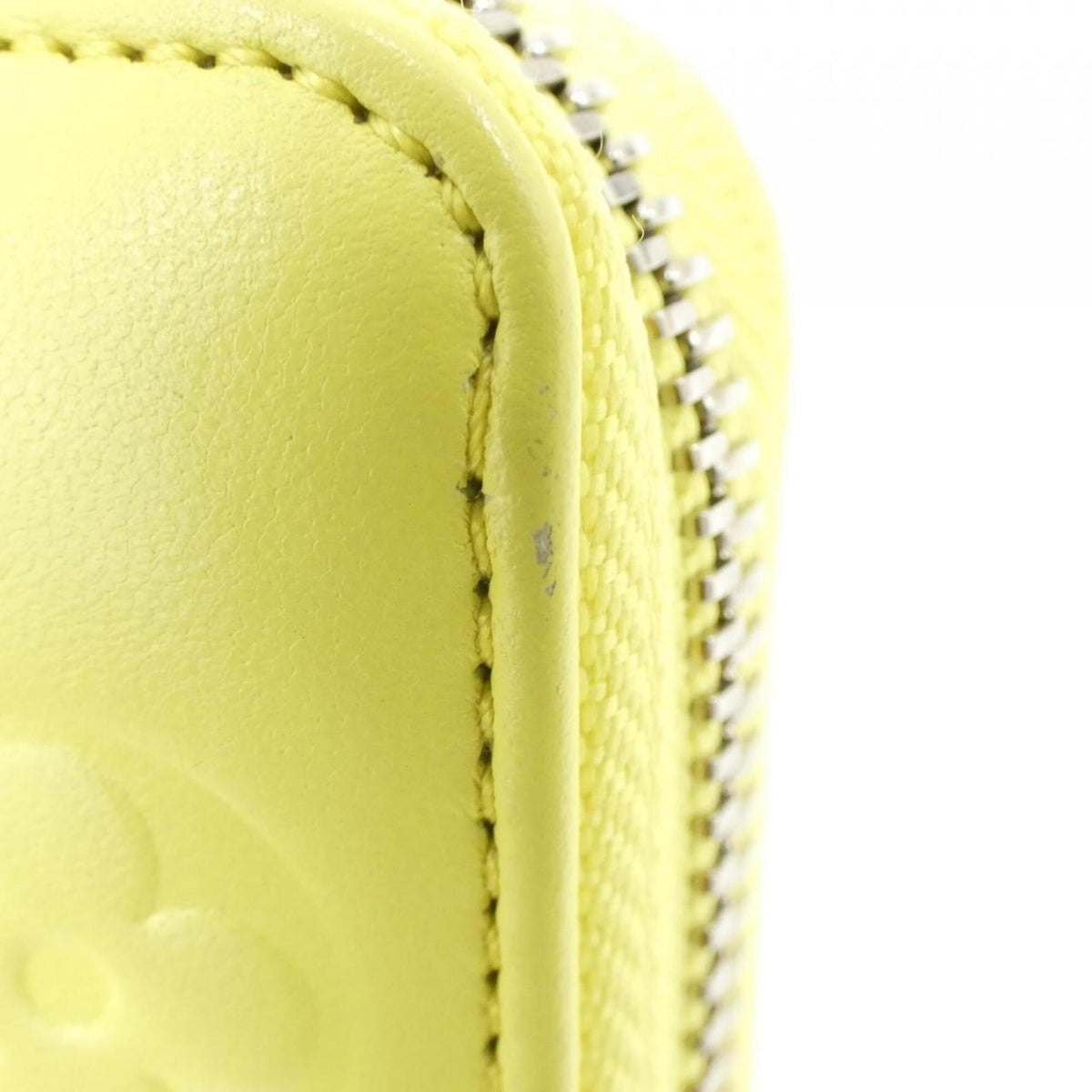 Louis Vuitton Yellow Leather Long Wallet (Bi-Fold) (Pre-Owned)