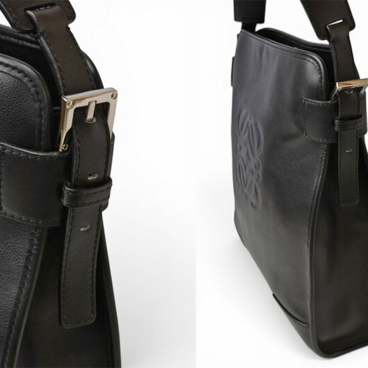 Loewe Black Leather Shoulder Bag (Pre-Owned)