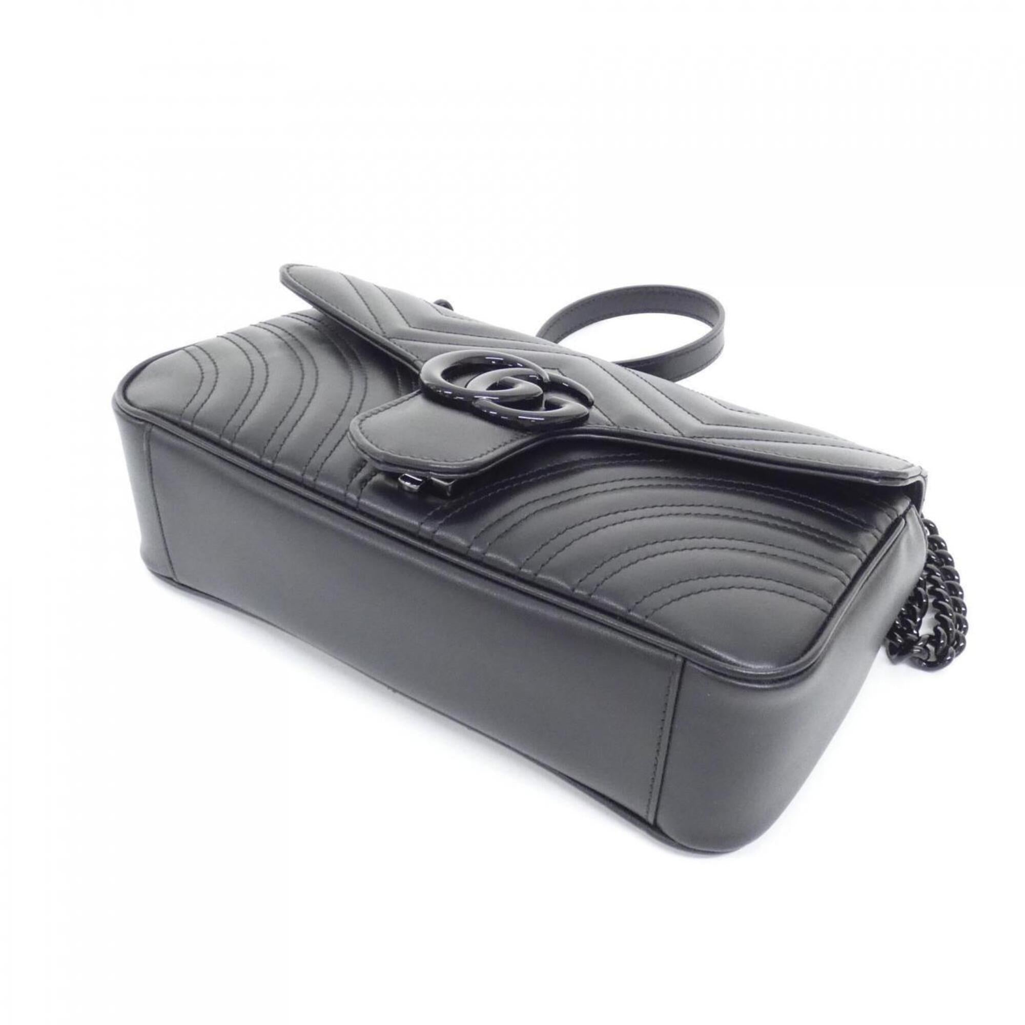 Gucci Black Leather Shoulder Bag (Pre-Owned)