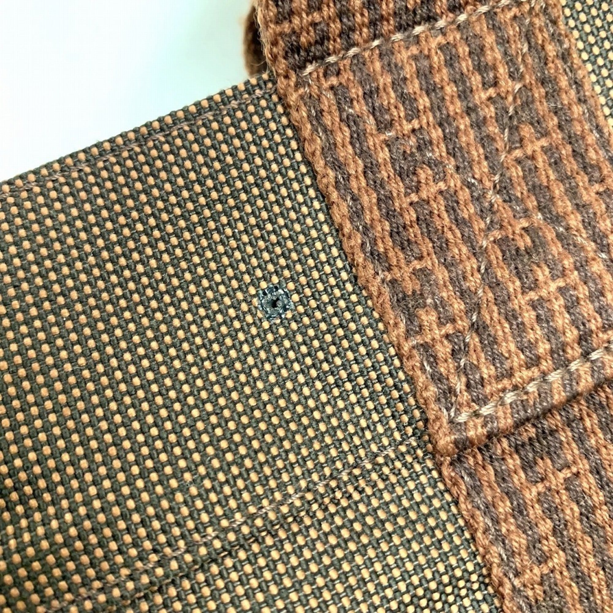 Hermes Brown Nylon Tote Bag (Pre-Owned)