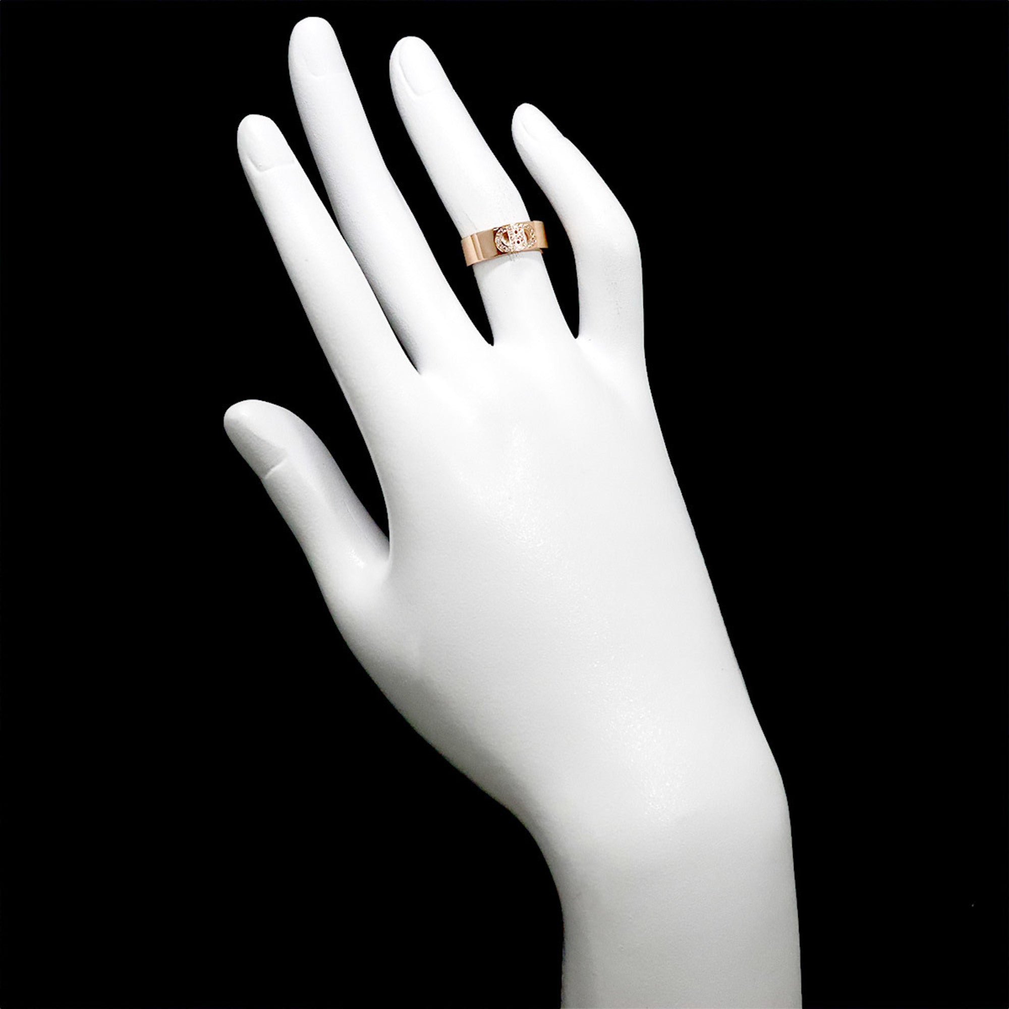 Hermes Pink Gold (18K) Band Ring (Pre-Owned)