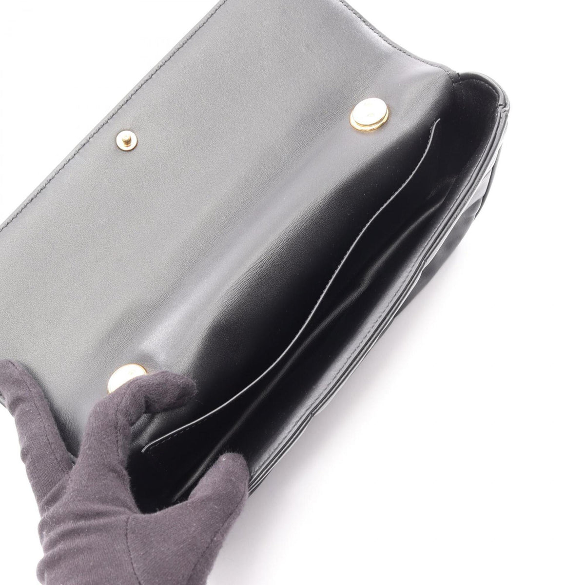 Celine Black Leather Handbag Shoulder Bag (Pre-Owned)