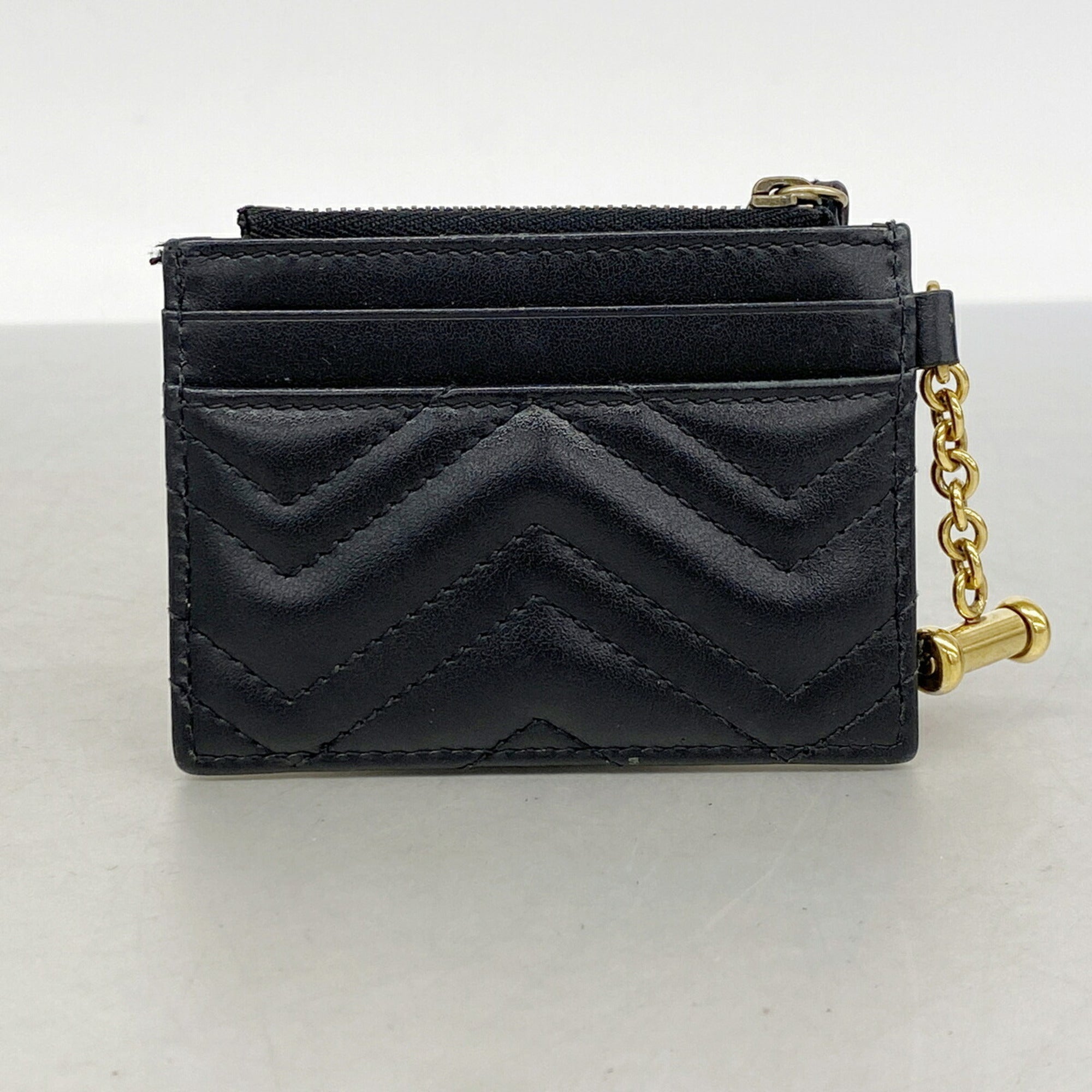 Gucci Black Leather Coin Purse/Coin Case (Pre-Owned)