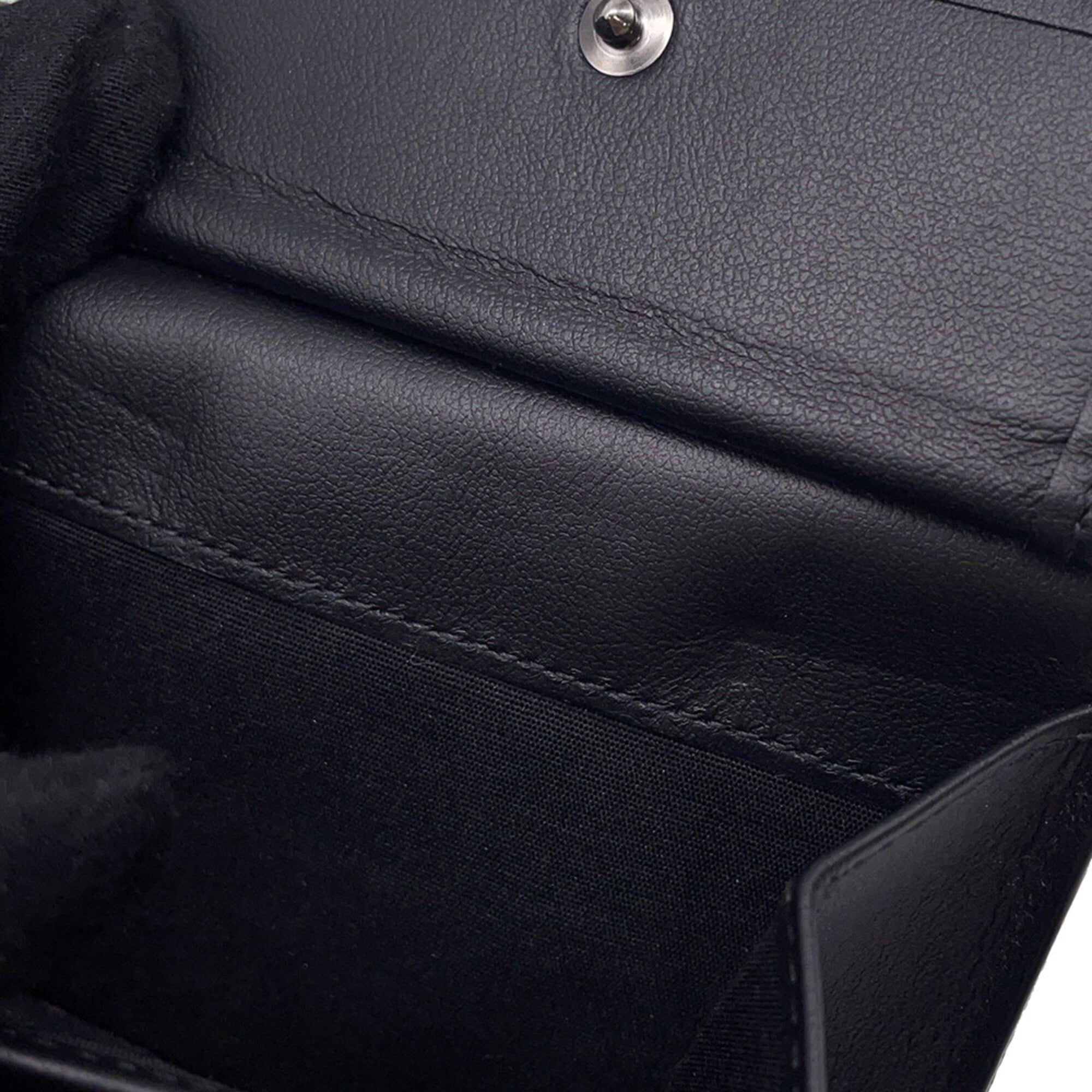 Christian Dior Beige Black Jacquard Wallet (Bi-Fold) (Pre-Owned)