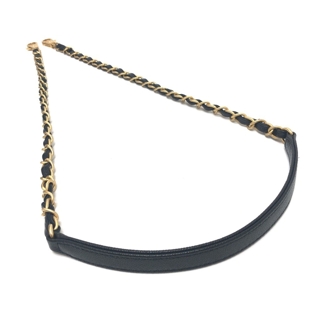 Chanel Matelasse Black Grained Calfskin Handbag Shoulder Bag (Pre-Owned)