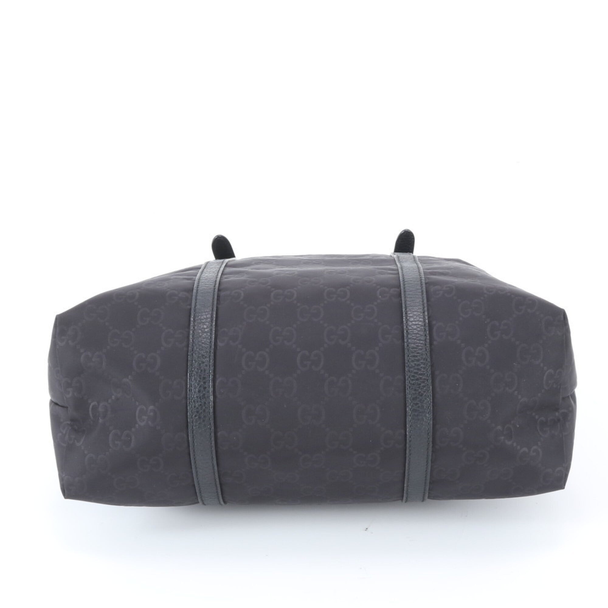 Gucci Black Nylon Leather Handbag (Pre-Owned)