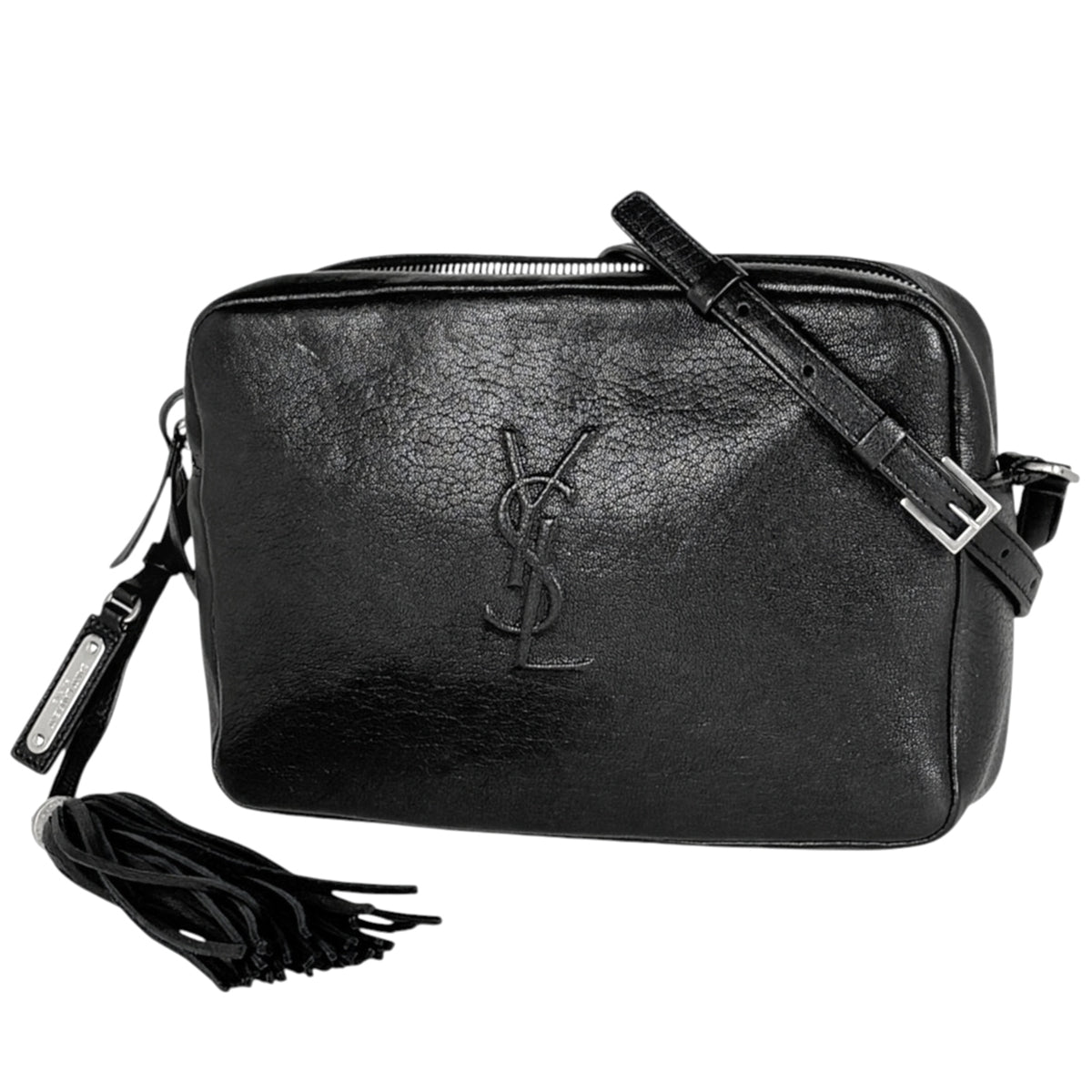 Yves Saint Laurent Black Leather Shoulder Bag (Pre-Owned)
