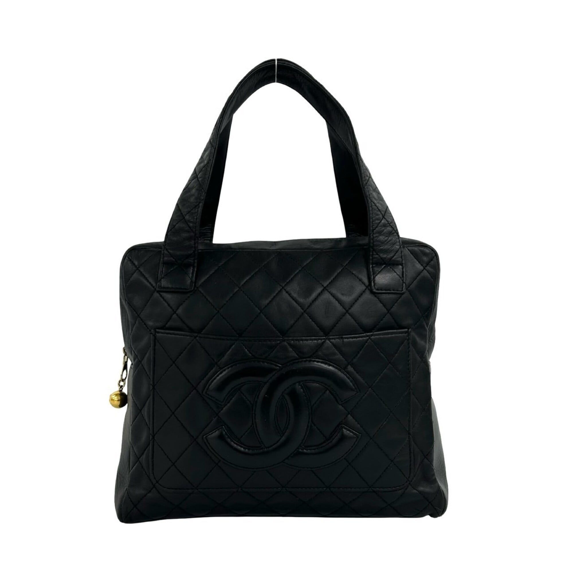 Chanel Black Leather Handbag (Pre-Owned)