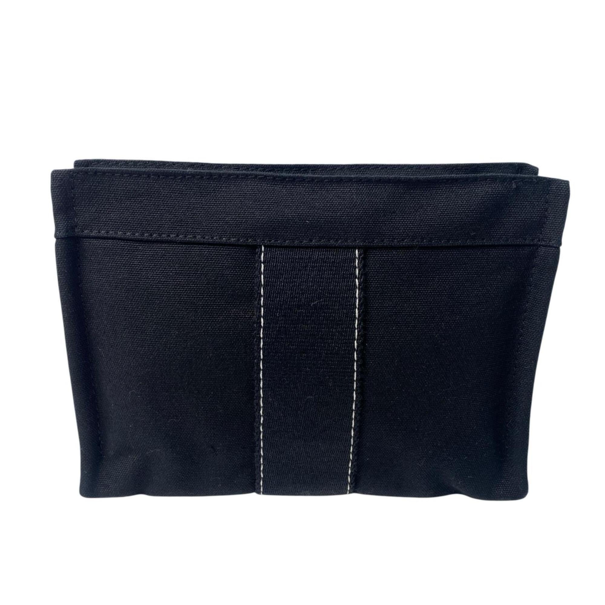 Hermes Black Cotton Pouch (Pre-Owned)