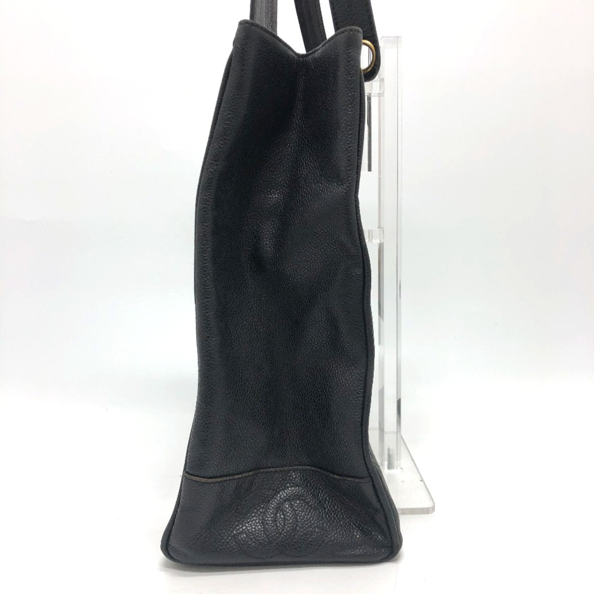 Chanel Black Leather Tote Bag (Pre-Owned)