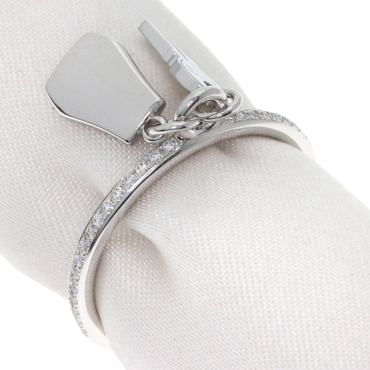 Hermes White Gold (18K) Band Ring (Pre-Owned)