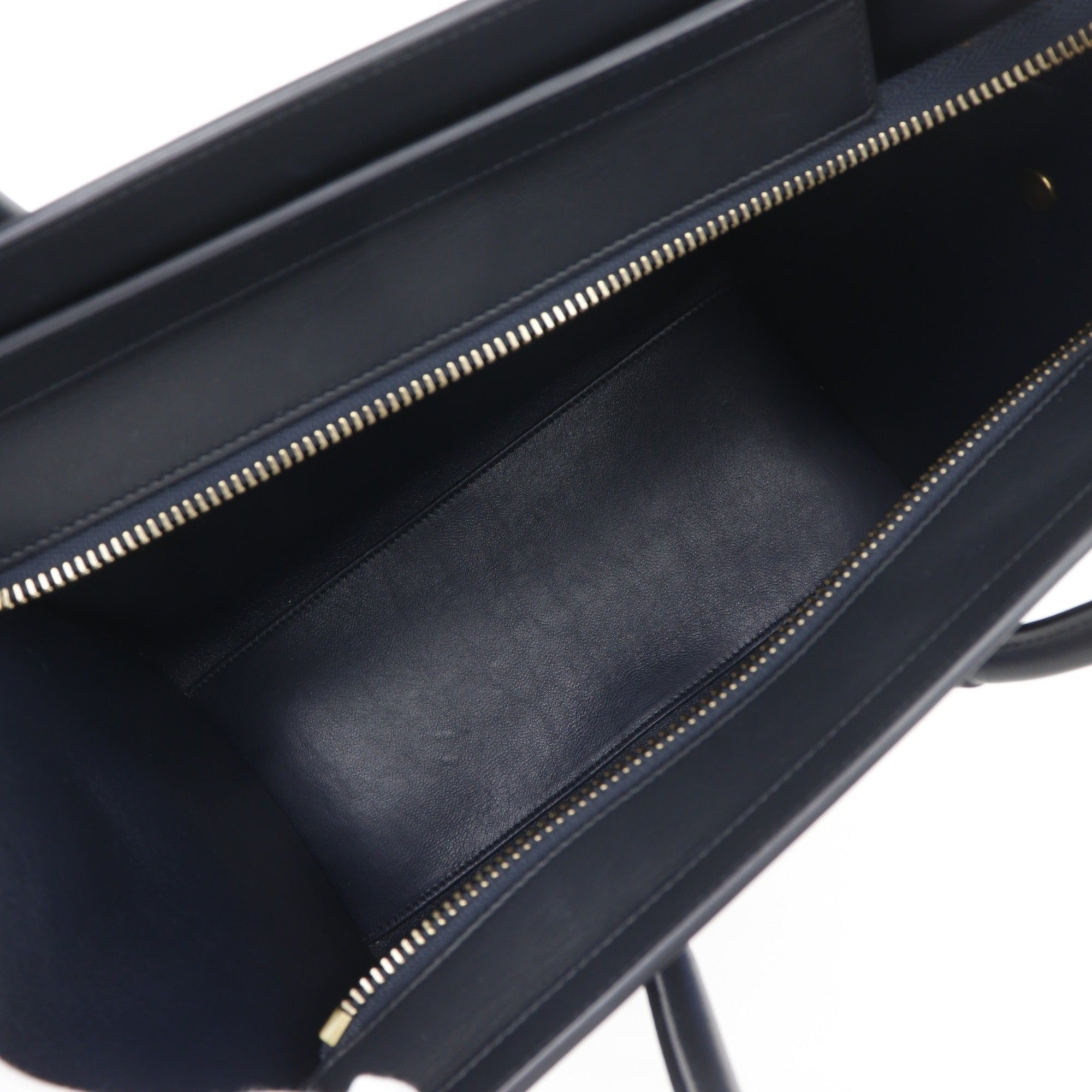 Celine Black Blue Leather Handbag (Pre-Owned)