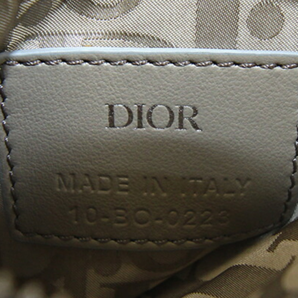 Christian Dior Khaki Nylon Leather Coin Purse/Coin Case (Pre-Owned)