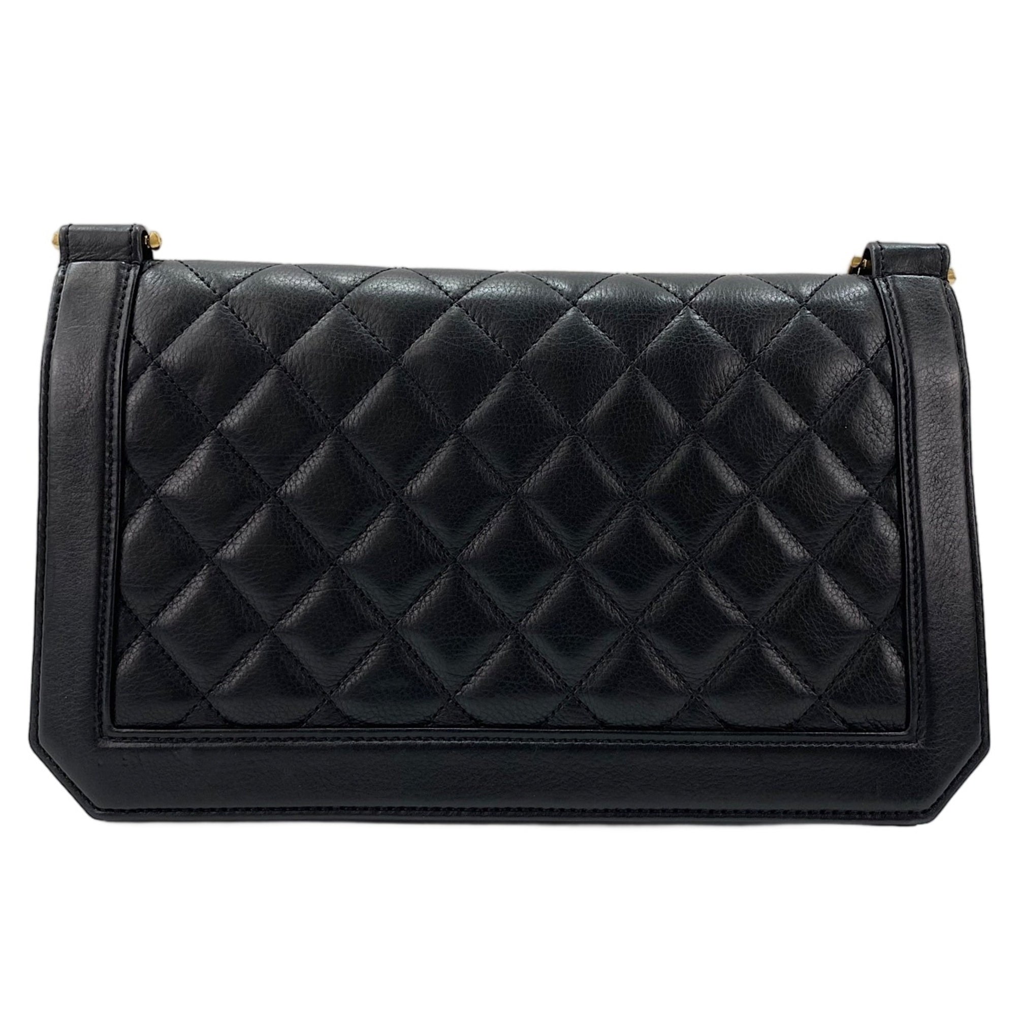 Chanel Matelasse Black Shoulder Bag (Pre-Owned)