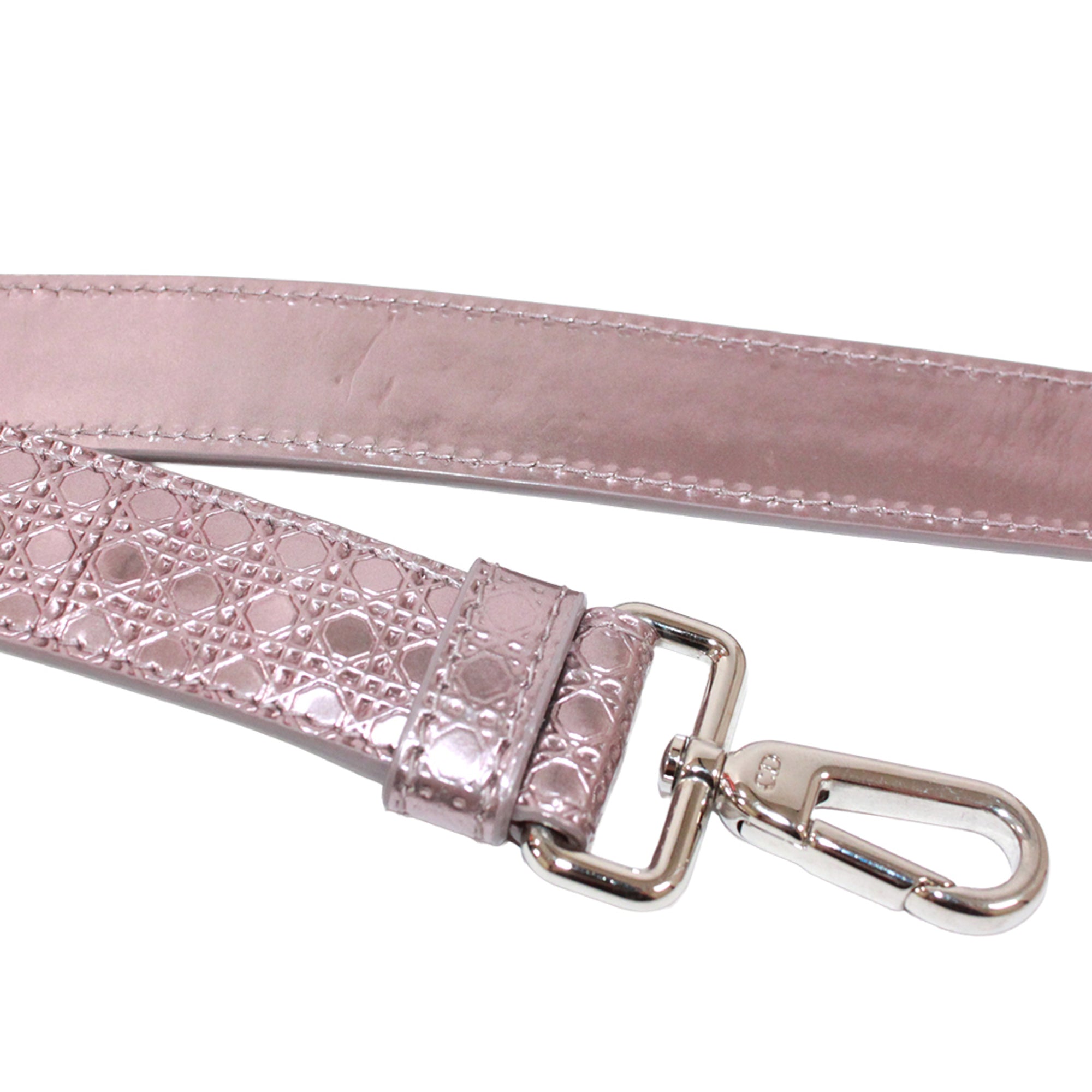 Christian Dior Metallic Pink Patent Leather Shoulder Bag (Pre-Owned)