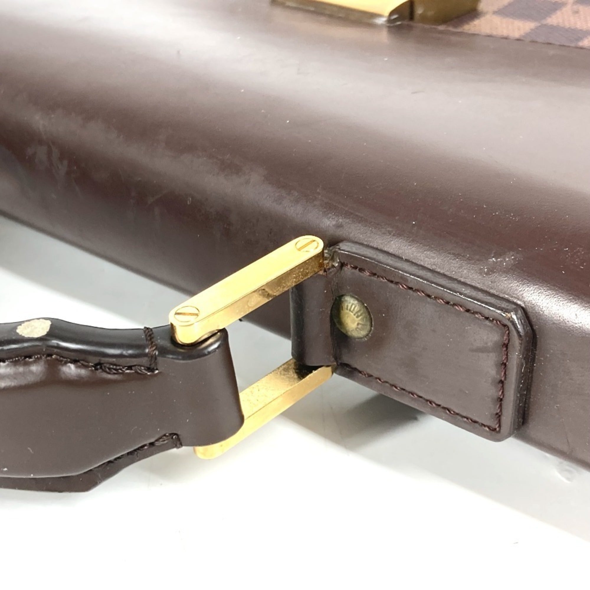 Louis Vuitton Brown Ebene Damier Canvas Briefcase (Pre-Owned)