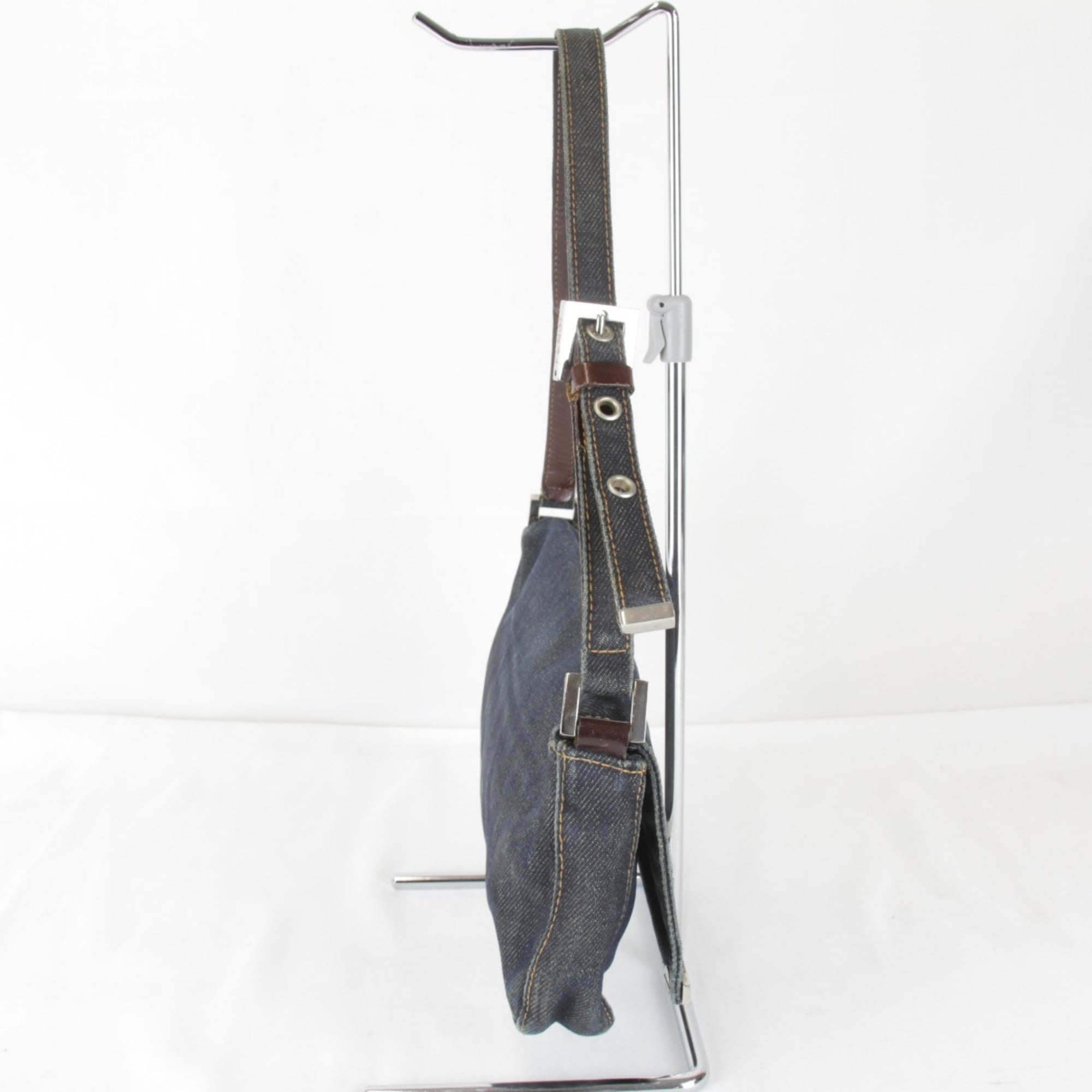 Fendi Navy Denim Shoulder Bag (Pre-Owned)