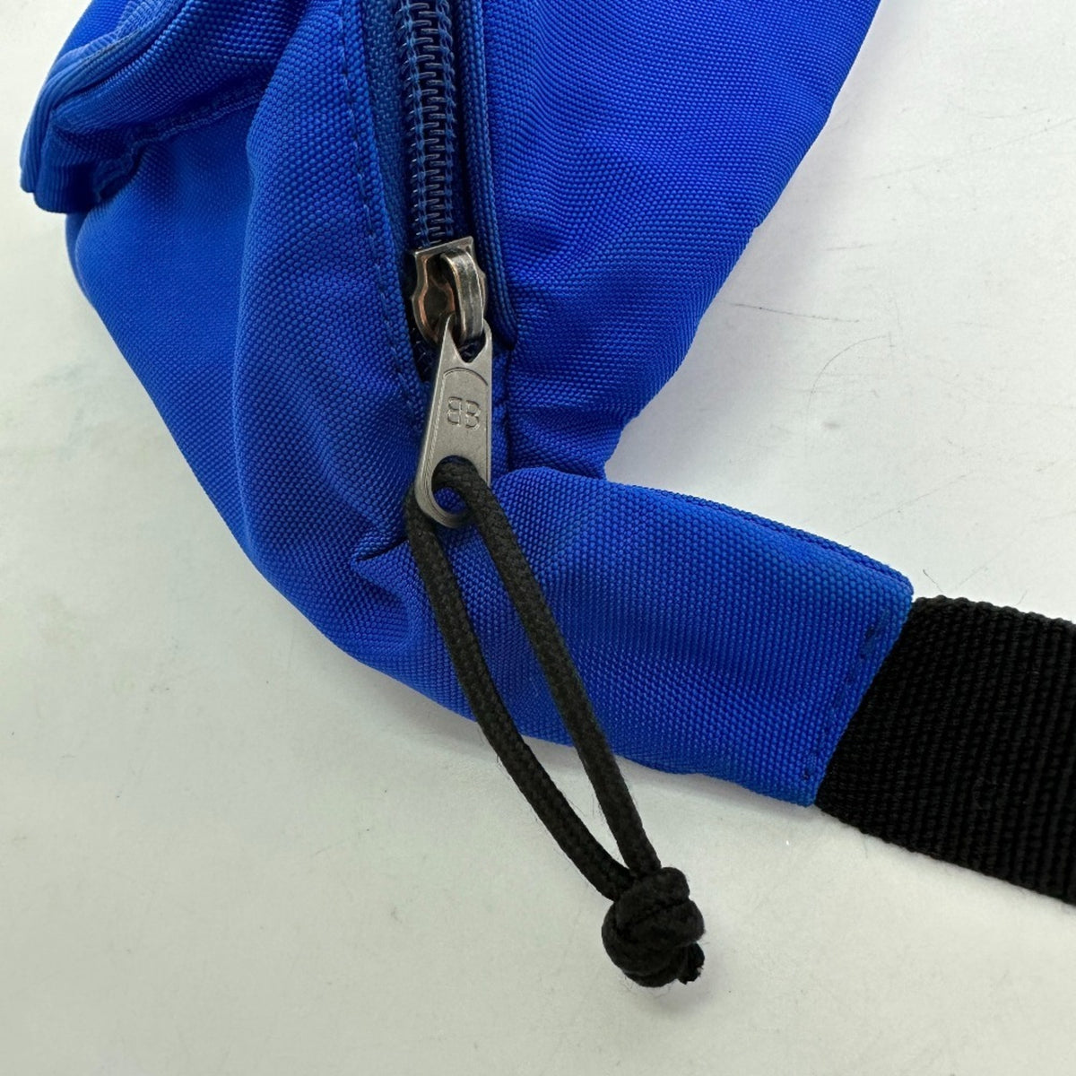 Balenciaga Black Blue Nylon Fanny Pack Shoulder Bag Sling Bag (Pre-Owned)