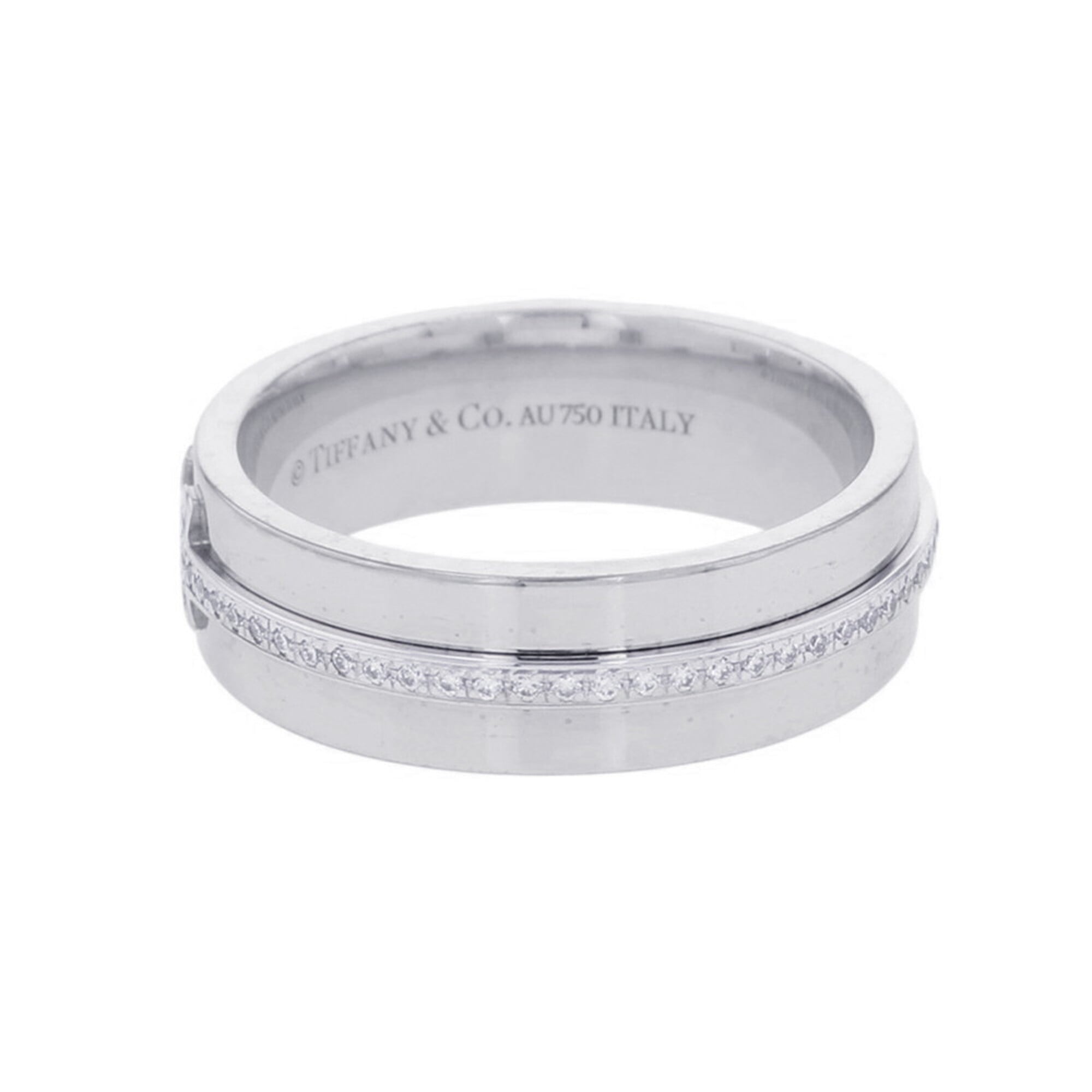 Tiffany White Gold (18K) Band Ring (Pre-Owned)