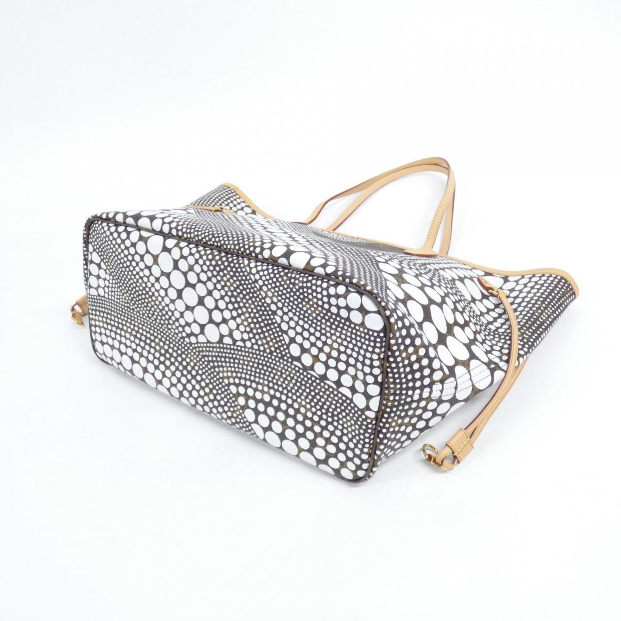 Louis Vuitton Blanc Brown White Coated Canvas Handbag (Pre-Owned)