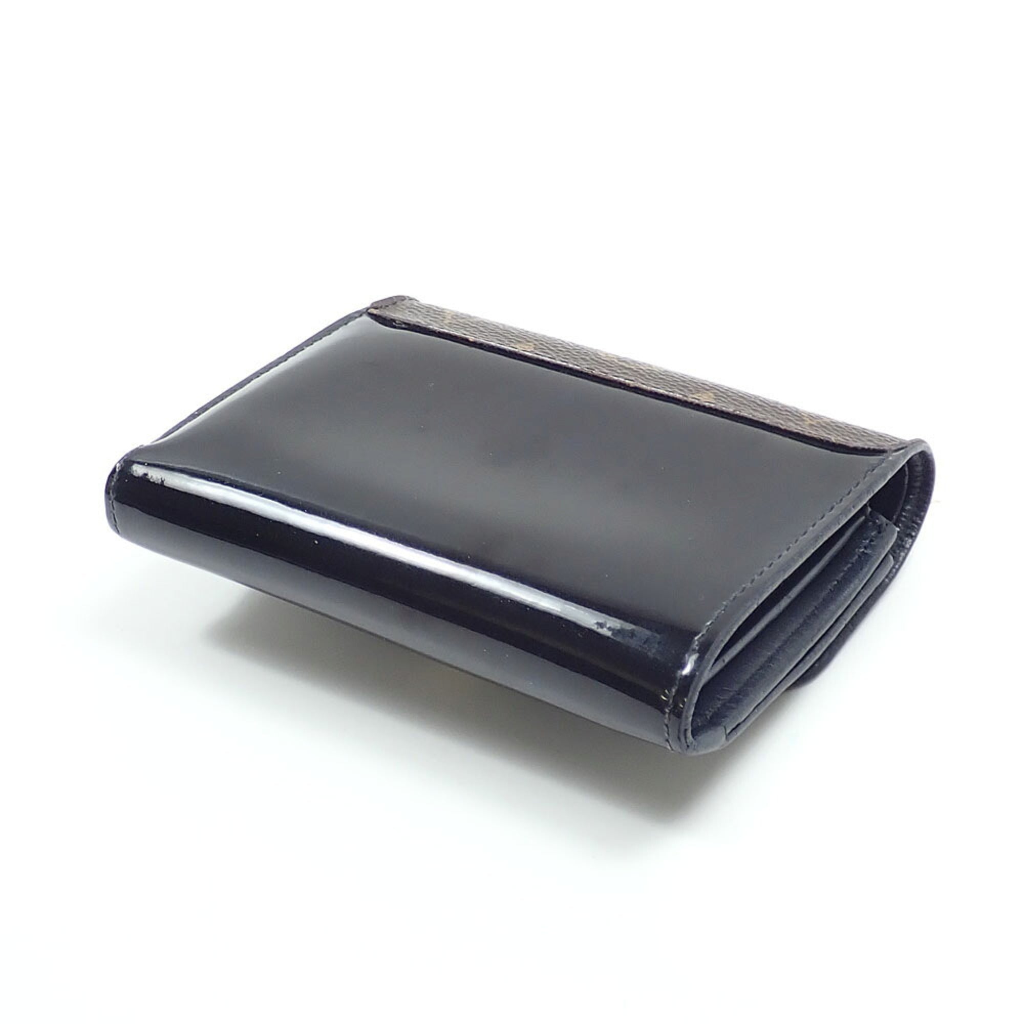 Louis Vuitton Black Monogram Noir Monogram Wallet (Tri-Fold) (Pre-Owned)