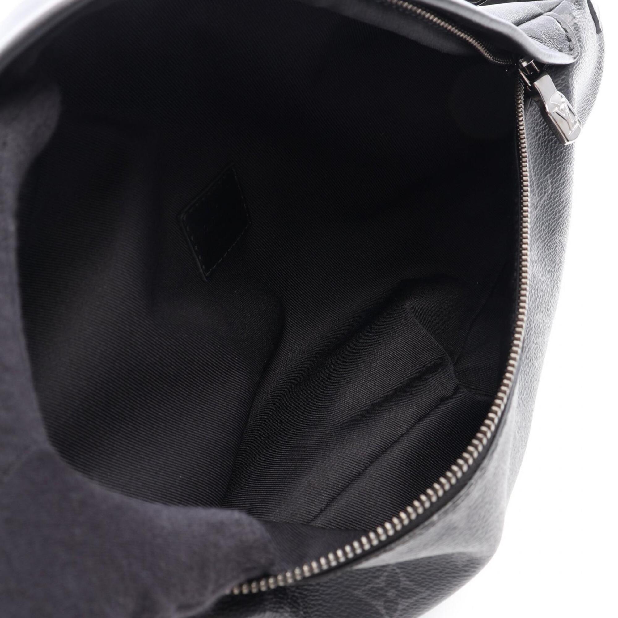Louis Vuitton Black Monogram Eclipse Leather Fanny Pack Handbag (Pre-Owned)