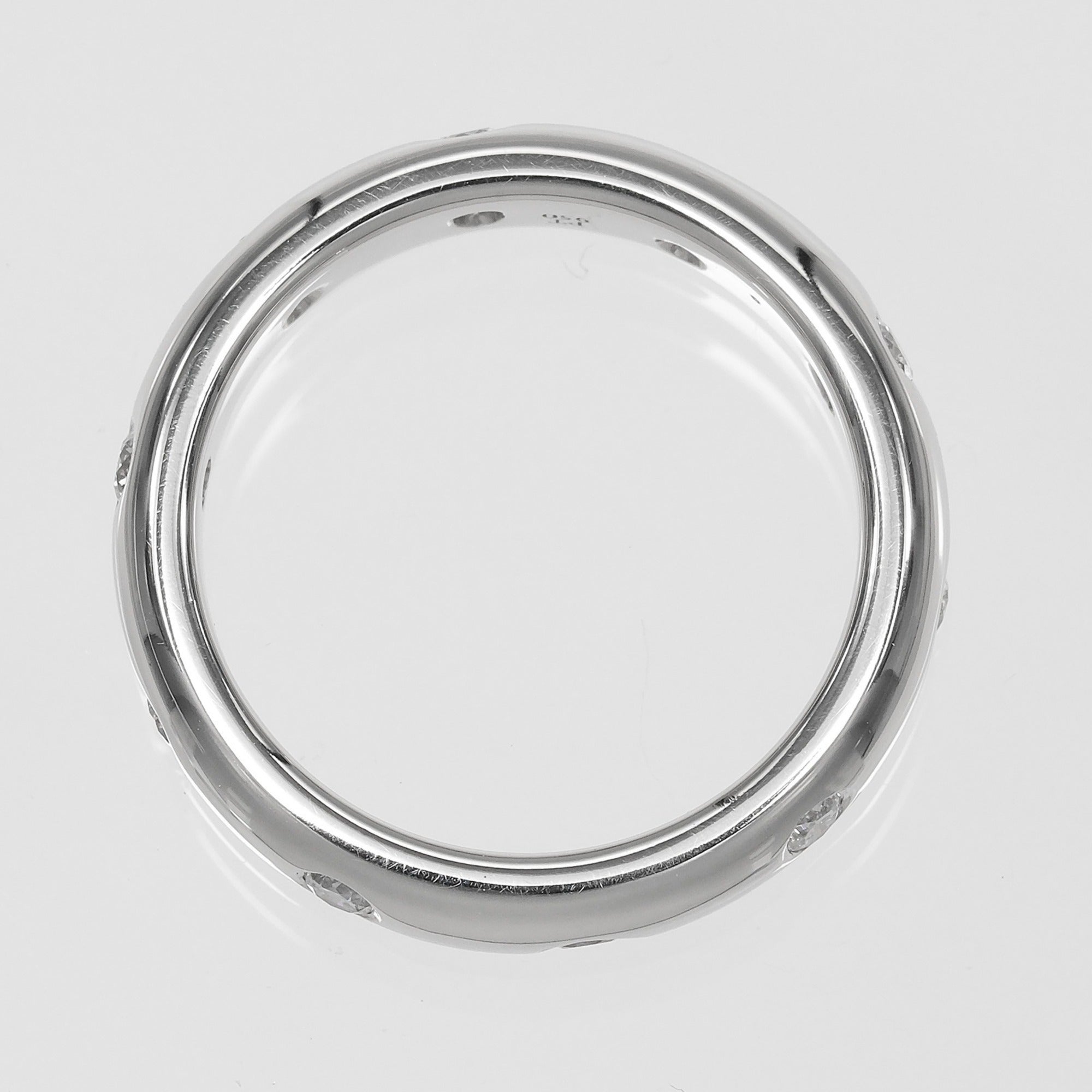 Tiffany Platinum Platinum 950 Band Ring (Pre-Owned)