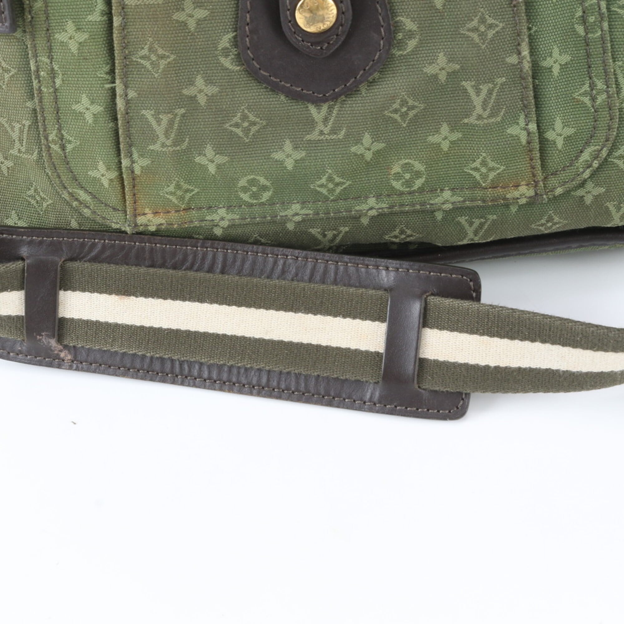 Louis Vuitton Tst Khaki Leather Canvas Shoulder Bag (Pre-Owned)