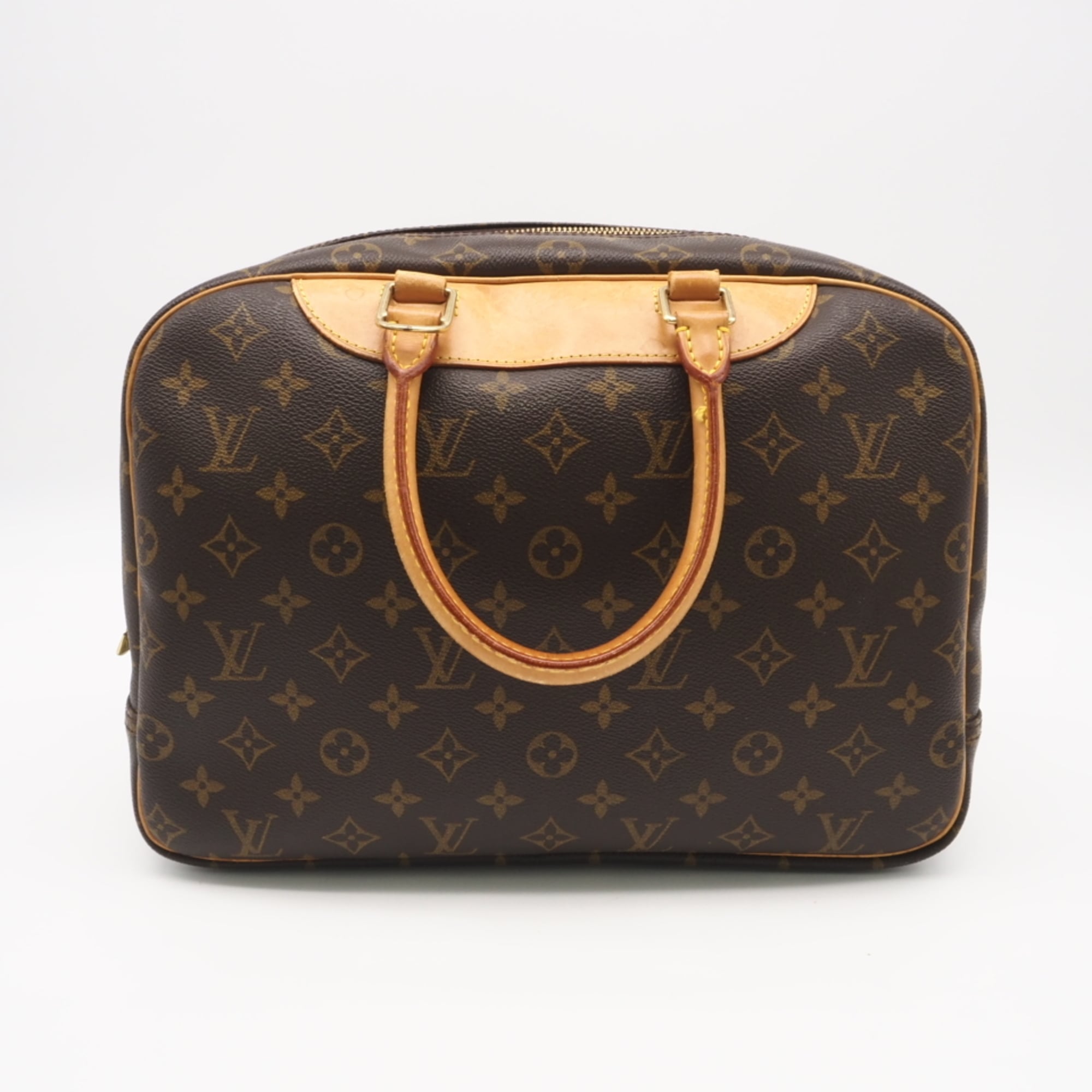 Louis Vuitton Monogram Beige Brown Monogram Handbag (Pre-Owned)