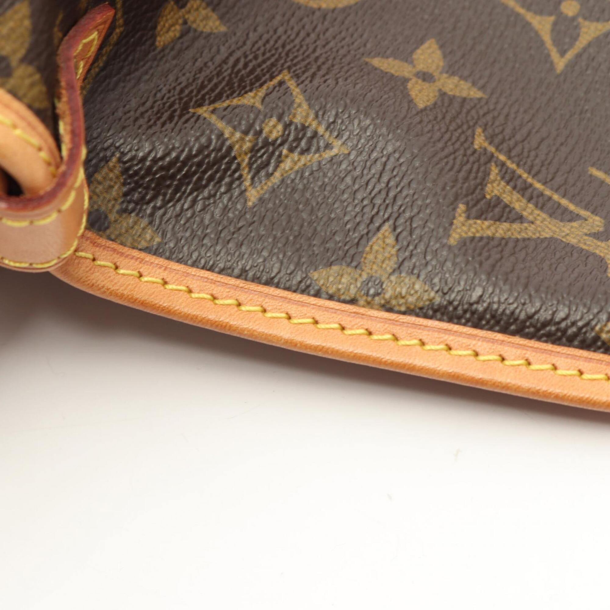 Louis Vuitton Brown Coated Canvas Pvc Monogram Leather Handbag Shoulder Bag (Pre-Owned)