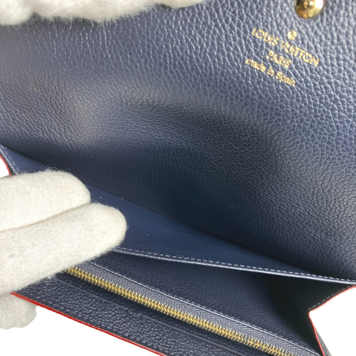 Louis Vuitton Marine Rouge Monogram Empreinte Long Wallet (Bi-Fold) (Pre-Owned)