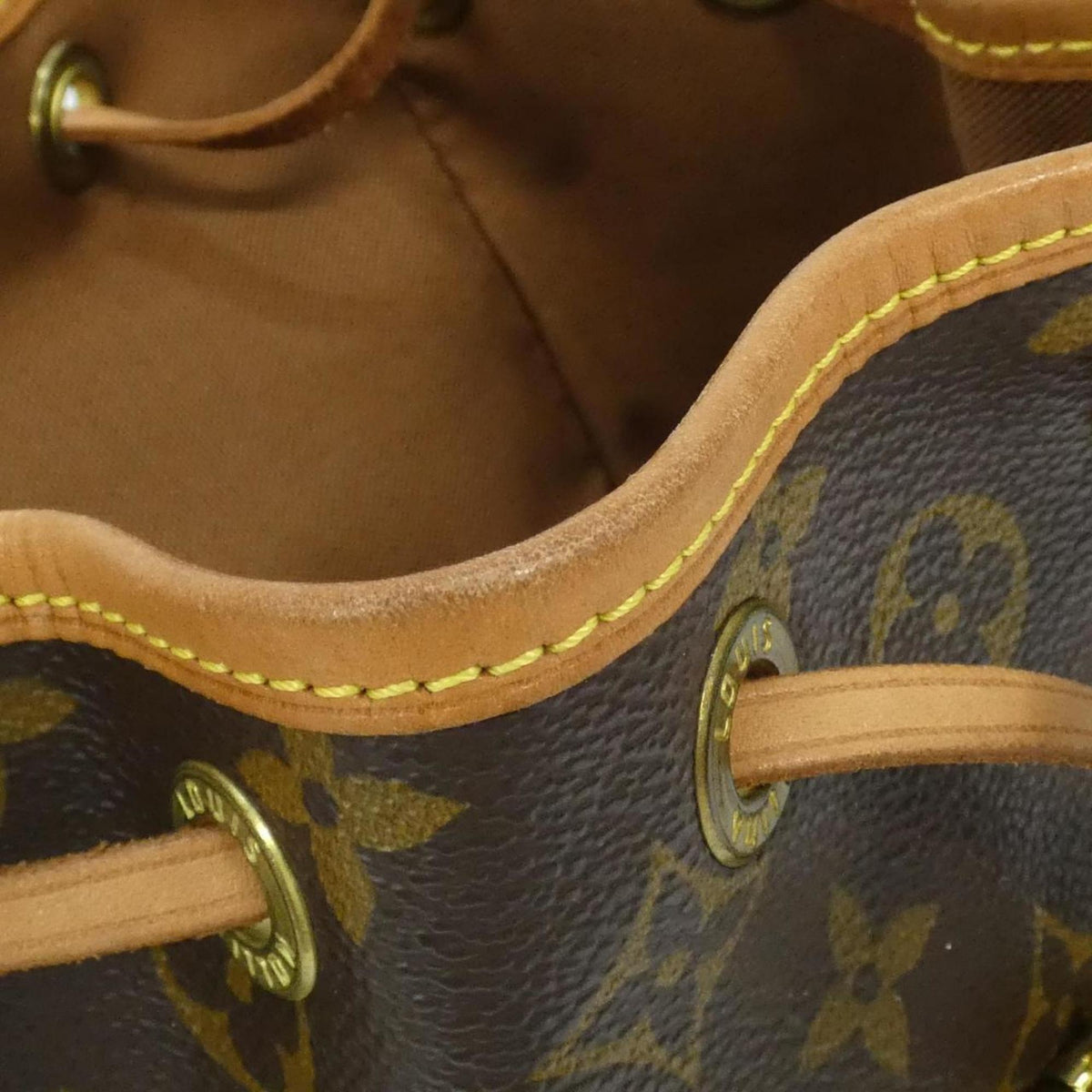 Louis Vuitton Marron Coated Canvas Backpack (Pre-Owned)