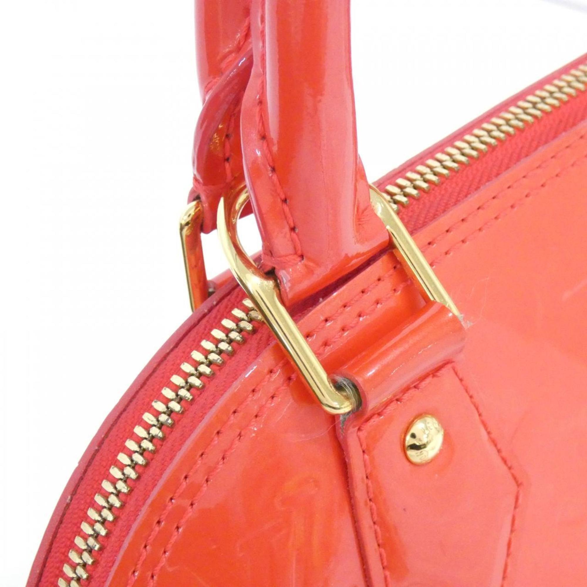 Louis Vuitton Vernis Rouge Grenadine Leather Handbag (Pre-Owned)