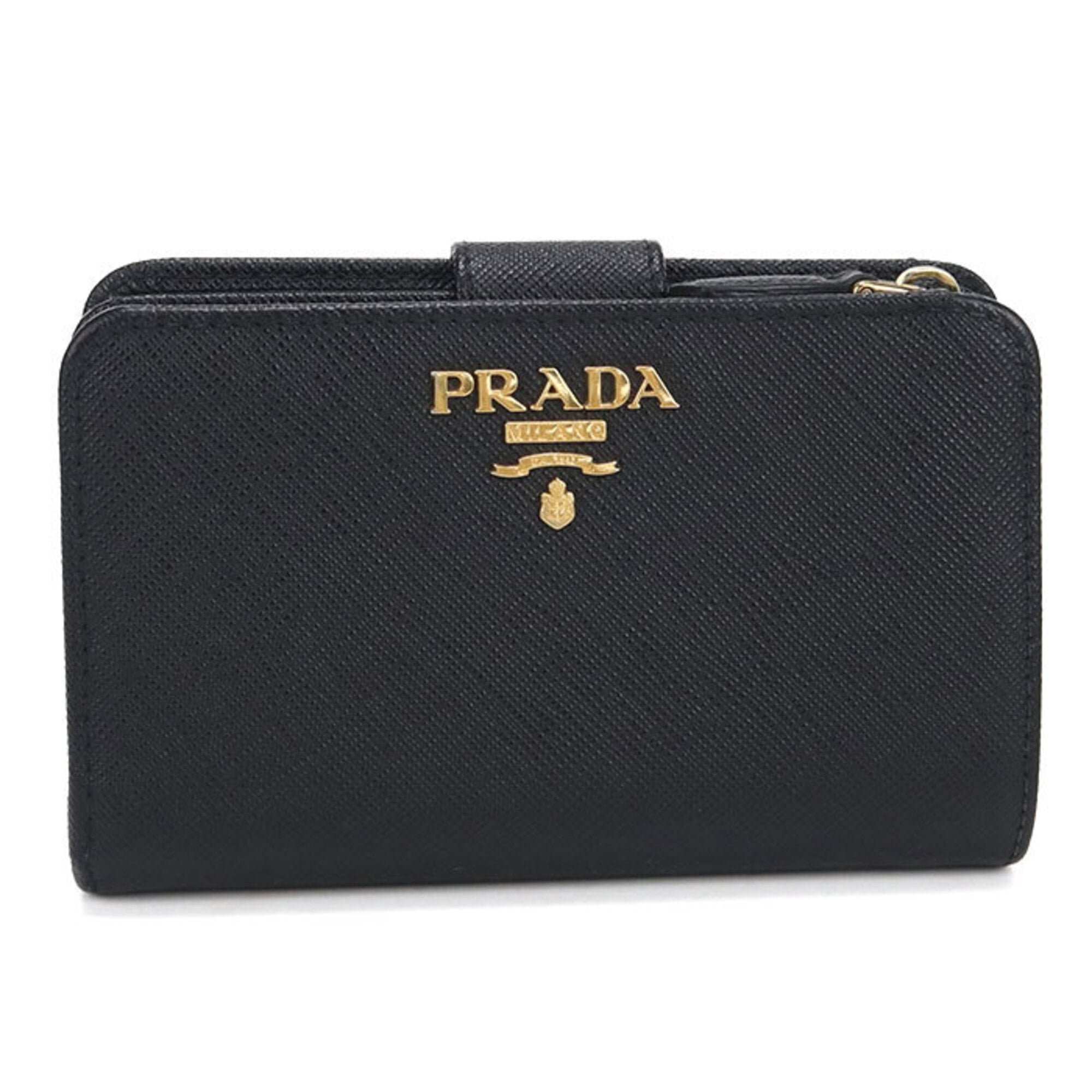 Prada Black Leather Wallet (Bi-Fold) (Pre-Owned)