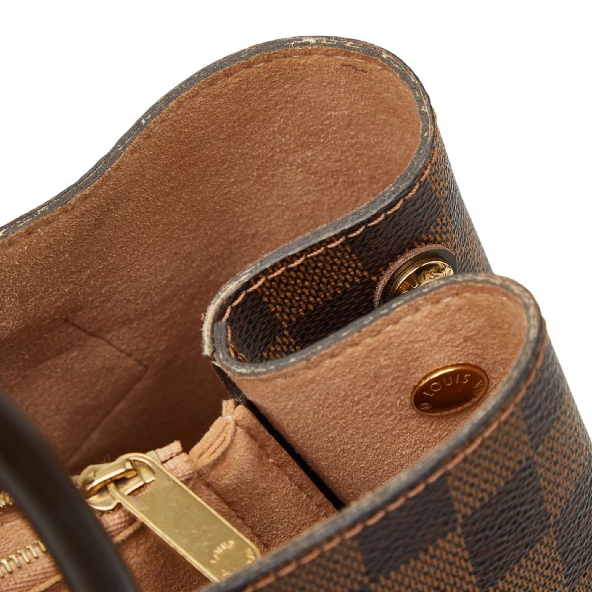 Louis Vuitton Brown Ebene Pvc Leather Shoulder Bag Tote Bag (Pre-Owned)