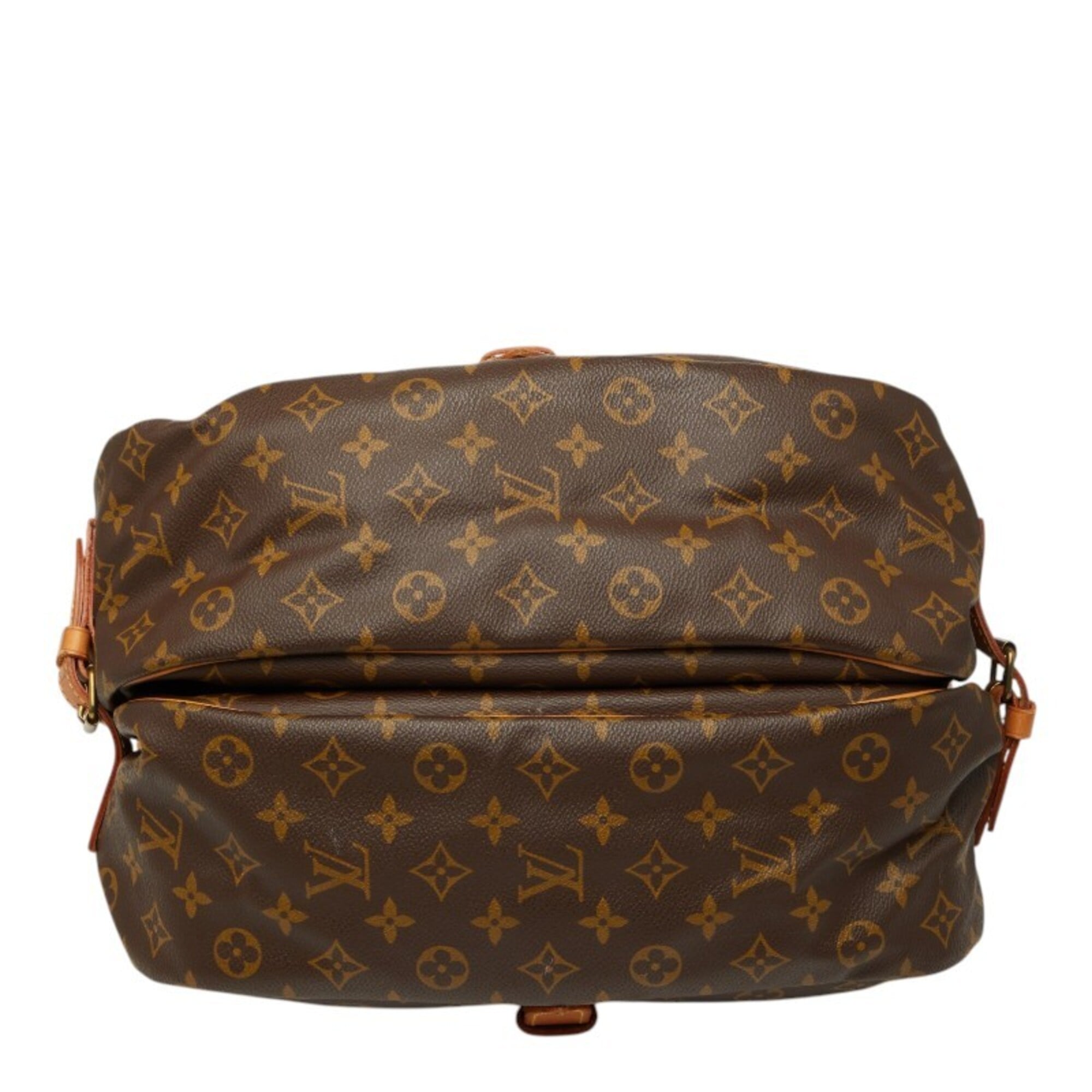 Louis Vuitton Brown Pvc Leather Shoulder Bag (Pre-Owned)
