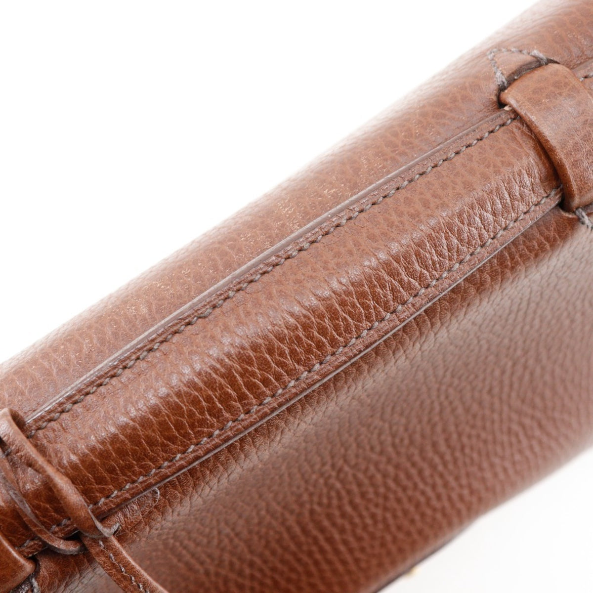 Hermes Sac A Depeche Brown Fjord Leather Briefcase (Pre-Owned)
