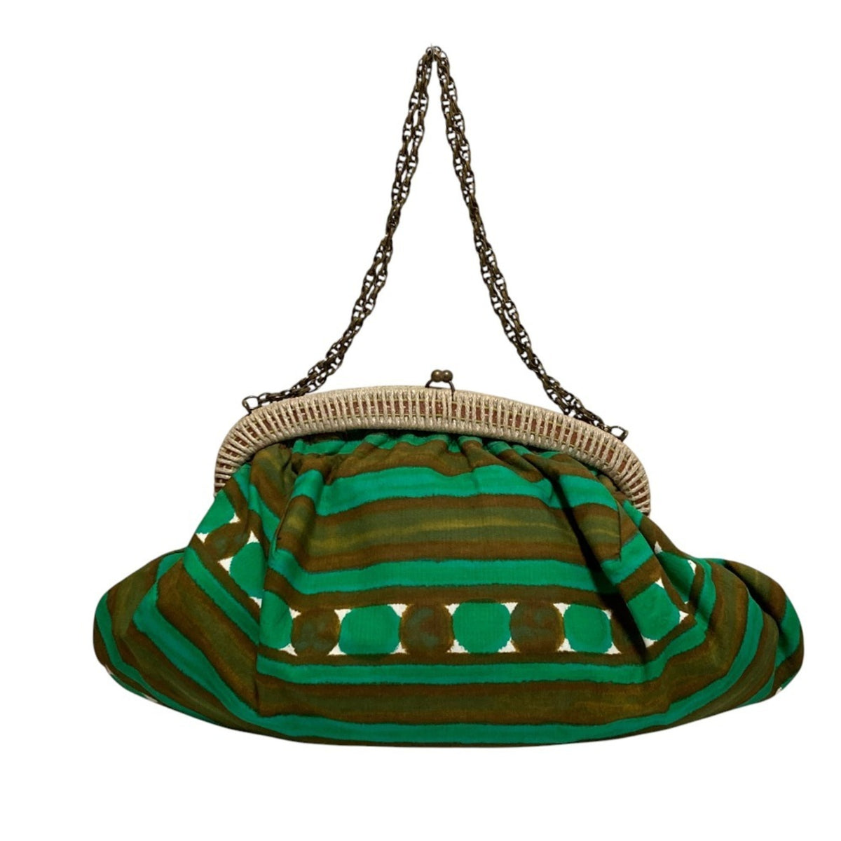 Marni Brown Green Yellow Shoulder Bag (Pre-Owned)