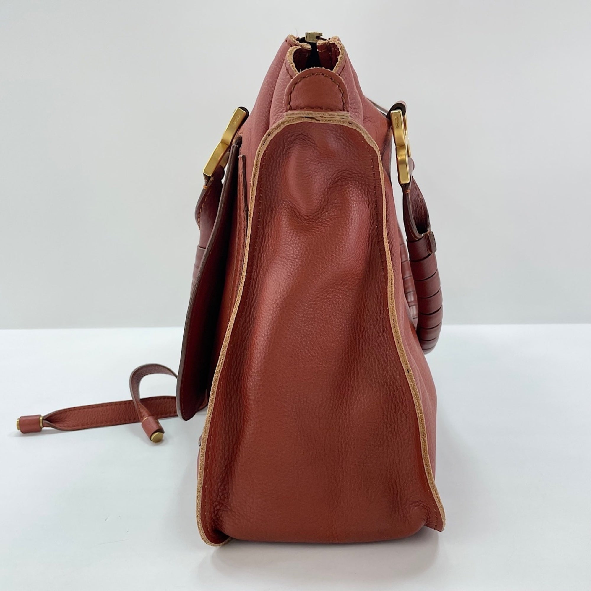 Chloé Marcie Brown Tote Bag (Pre-Owned)