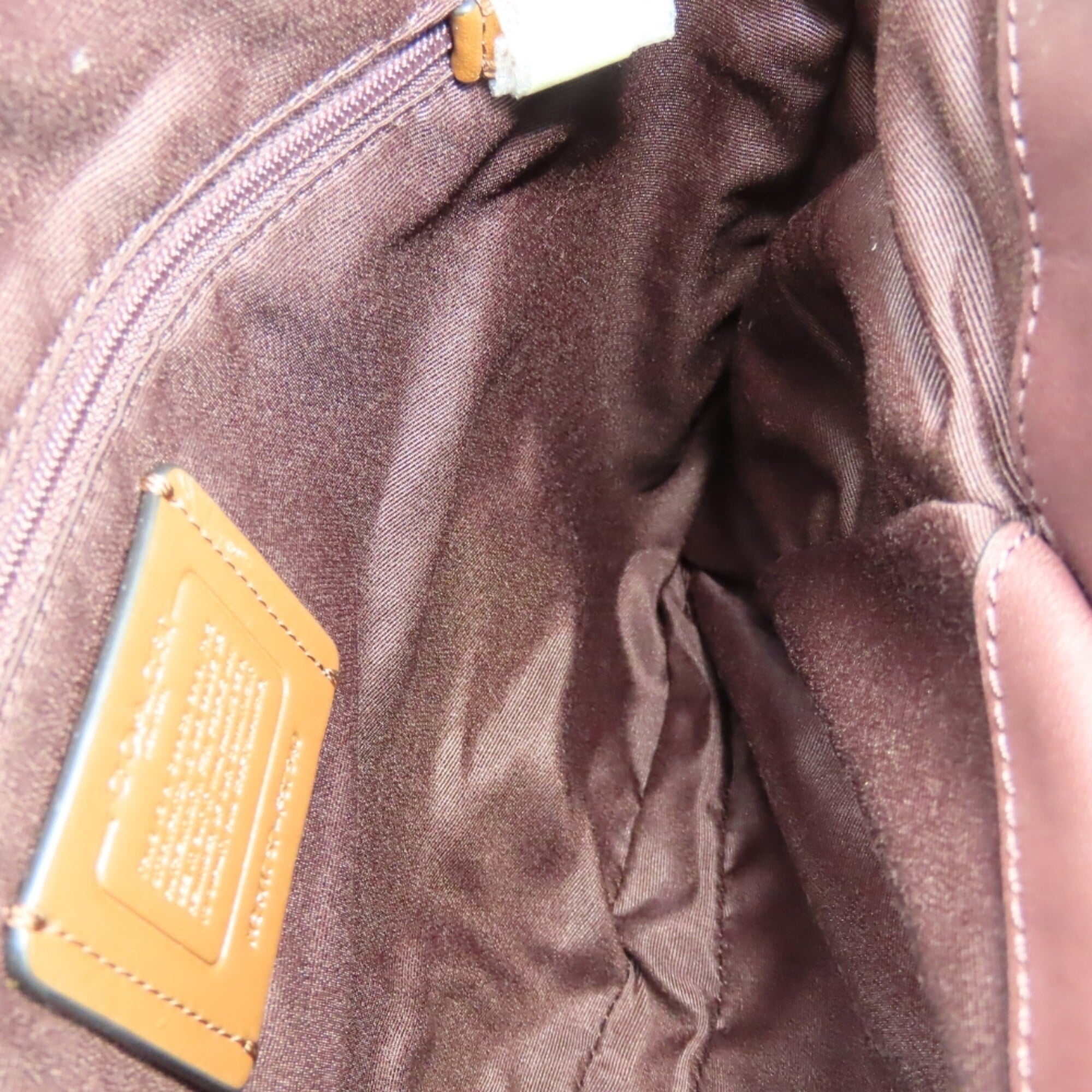 Coach Bordeaux Brown Canvas Tote Bag (Pre-Owned)
