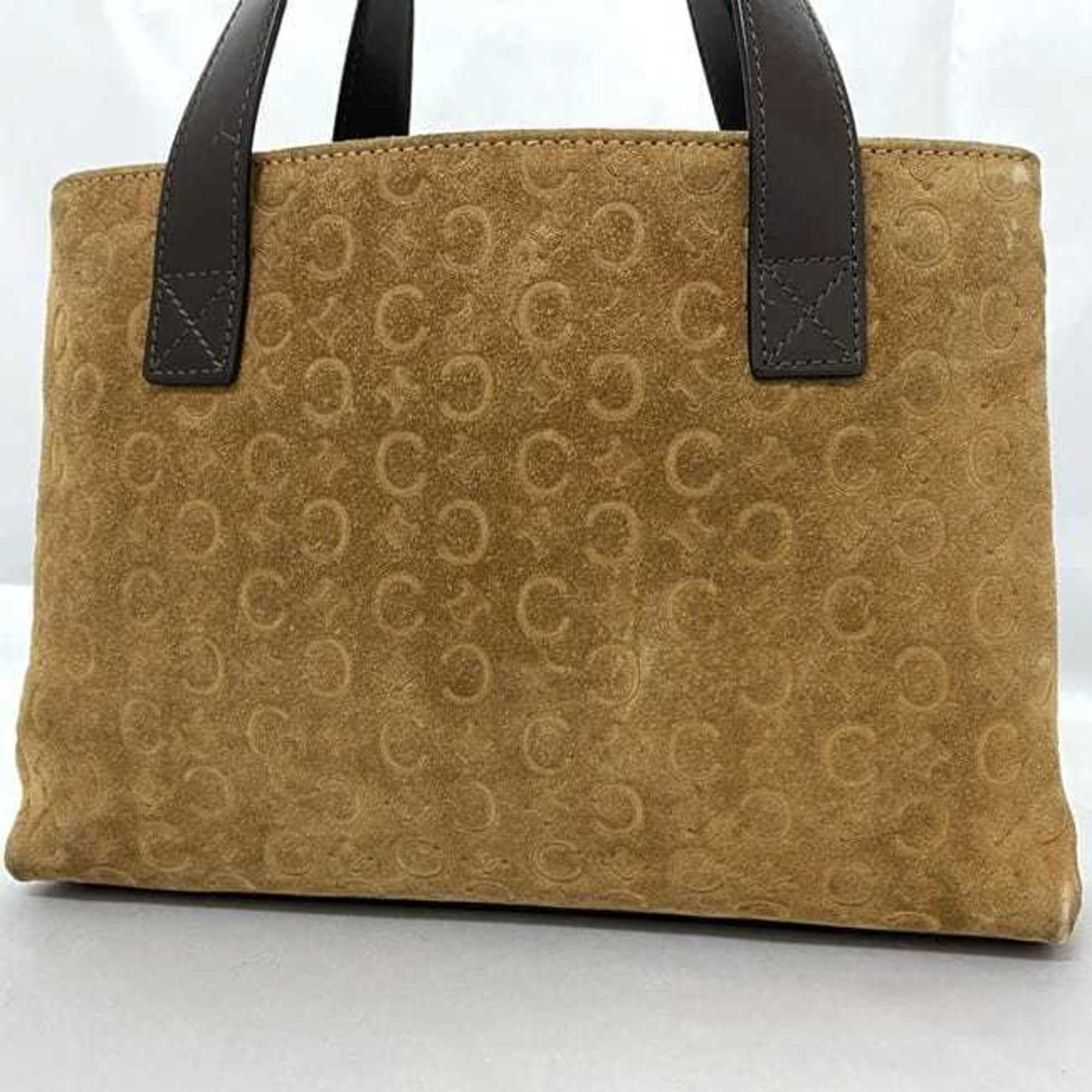 Celine Brown Suede Leather Handbag (Pre-Owned)