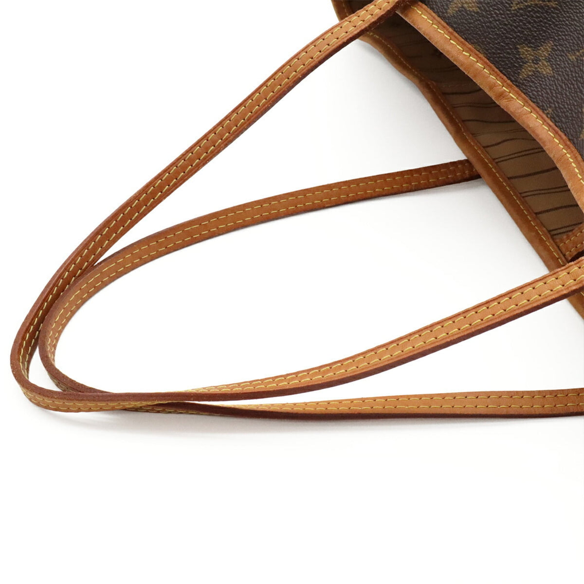 Louis Vuitton Brown Monogram White Monogram Shoulder Bag Tote Bag (Pre-Owned)