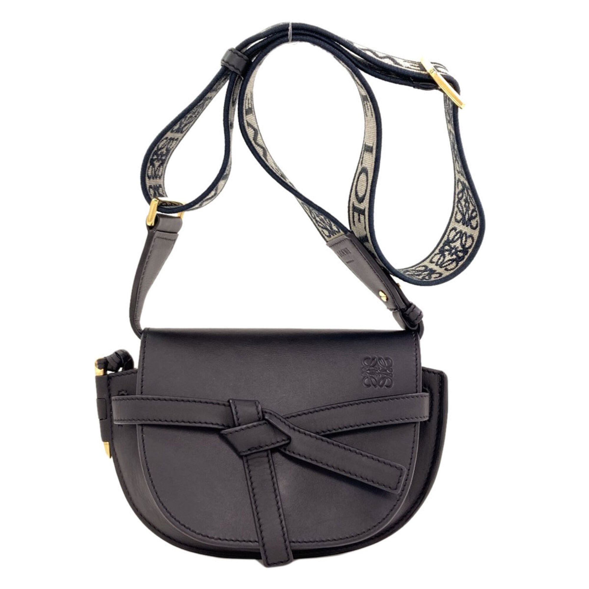 Loewe Black Leather Shoulder Bag (Pre-Owned)